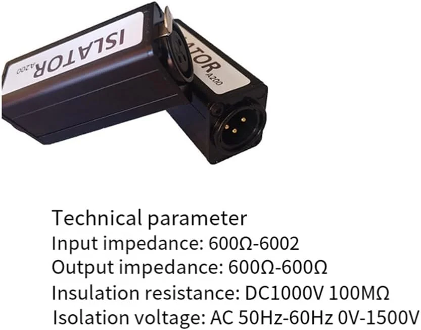 ایزولاتور صوتی حرفه ای مونو با فیلتر حذف نویز آکوستیک Permalloy ایزولاتور صوتی حرفه ای مونو با فیلتر حذف نویز آکوستیک Permalloy