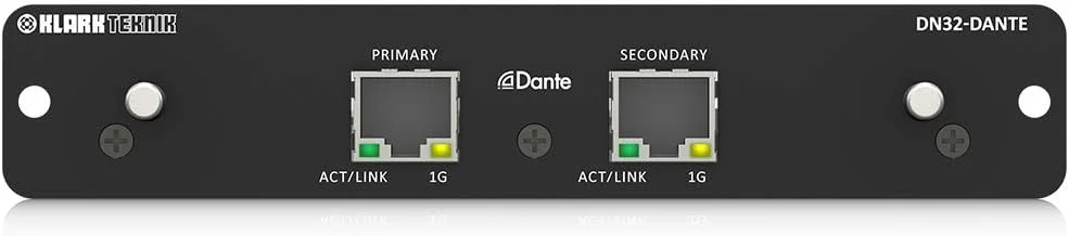 ماژول توسعه آودینیت دانته Klark Teknik DN32-DANTE با حداکثر 32 کانال دو طرفه ماژول توسعه آودینیت دانته Klark Teknik DN32-DANTE با حداکثر 32 کانال دو طرفه