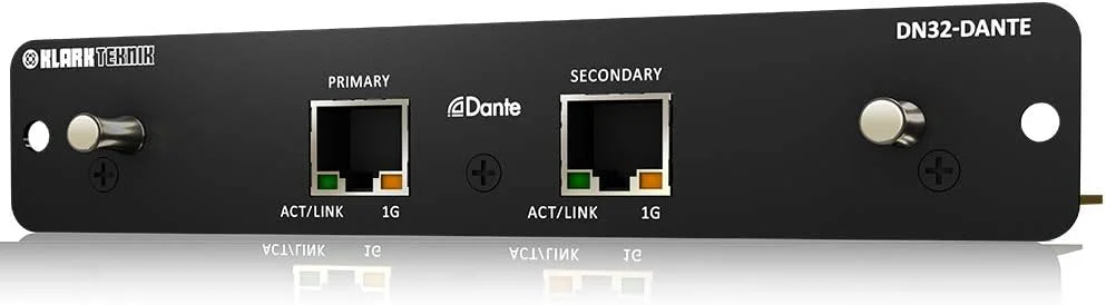 ماژول توسعه آودینیت دانته Klark Teknik DN32-DANTE با حداکثر 32 کانال دو طرفه ماژول توسعه آودینیت دانته Klark Teknik DN32-DANTE با حداکثر 32 کانال دو طرفه