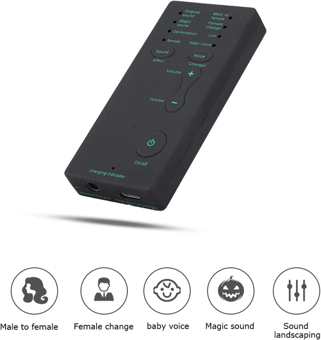 کارت صدای اکسترنال SIXRUN، تغییر دهنده صدای قابل حمل، کارت صدای USB با فناوری حذف نویز، ایده آل برای استریم موبایل و پخش زنده کارت صدای اکسترنال SIXRUN، تغییر دهنده صدای قابل حمل، کارت صدای USB با فناوری حذف نویز، ایده آل برای استریم موبایل و پخش زنده