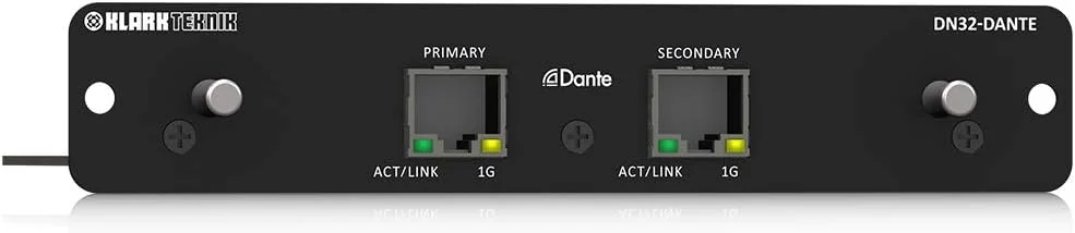 ماژول توسعه آودینیت دانته Klark Teknik DN32-DANTE با حداکثر 32 کانال دو طرفه ماژول توسعه آودینیت دانته Klark Teknik DN32-DANTE با حداکثر 32 کانال دو طرفه