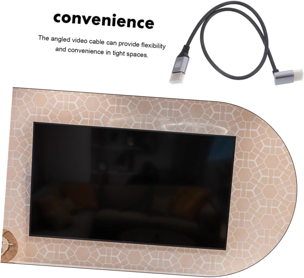 کابل VICASKY با اتصال زاویه دار برای مانیتور و تلویزیون در فضاهای تنگ، پایدار و انعطاف پذیر، سازگار با تلویزیون و کامپیوتر کابل VICASKY با اتصال زاویه دار برای مانیتور و تلویزیون در فضاهای تنگ، پایدار و انعطاف پذیر، سازگار با تلویزیون و کامپیوتر