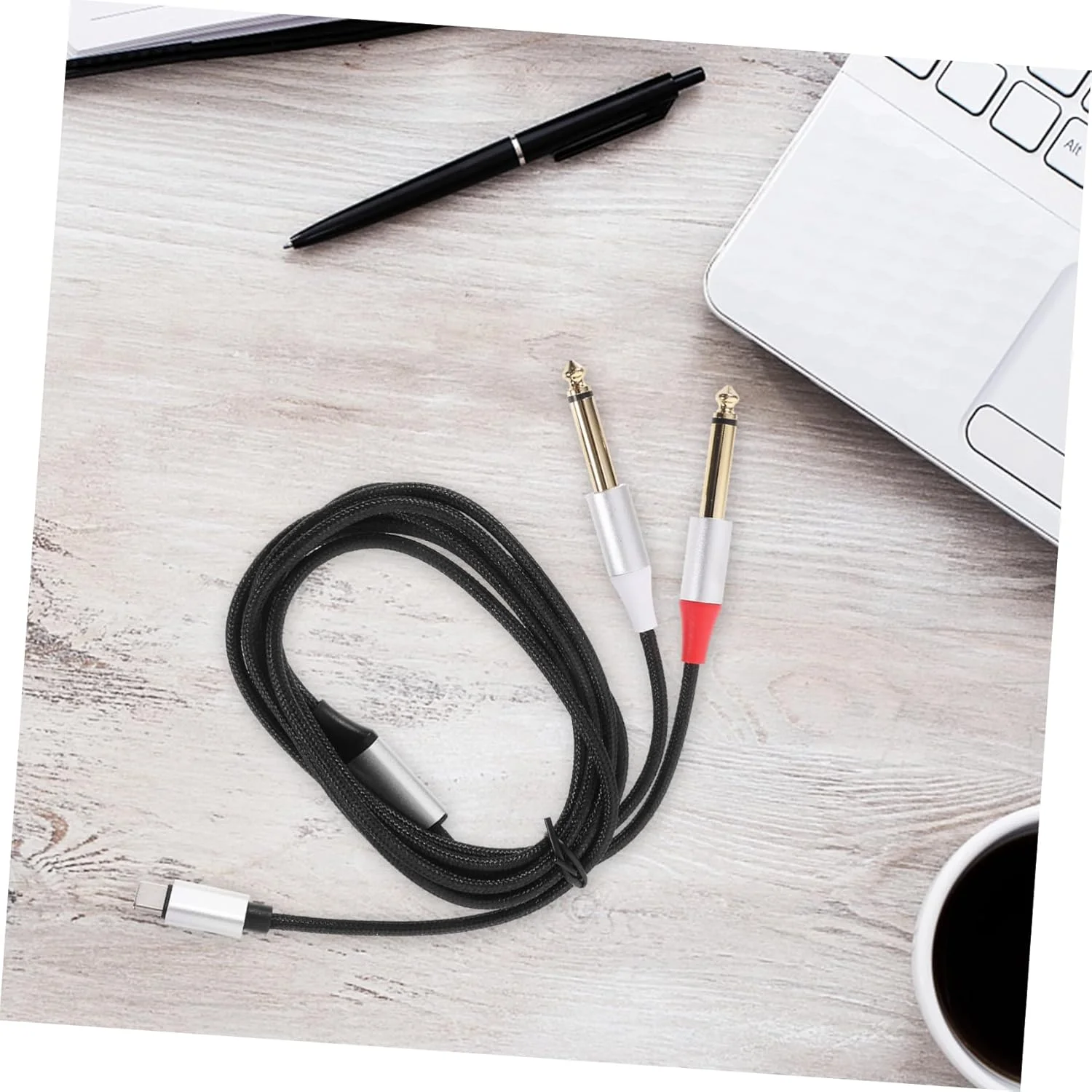 کابل صوتی دوگانه USB-C آبائودام 2 متری، مبدل صوتی Type-C بادوام، سازگار با تلفن هوشمند، تبلت، لپ تاپ، تقویت کننده و میکسر، کاربردی و سبک، بدون نیاز به نصب درایور کابل صوتی دوگانه USB-C آبائودام 2 متری، مبدل صوتی Type-C بادوام، سازگار با تلفن هوشمند، تبلت، لپ تاپ، تقویت کننده و میکسر، کاربردی و سبک، بدون نیاز به نصب درایور