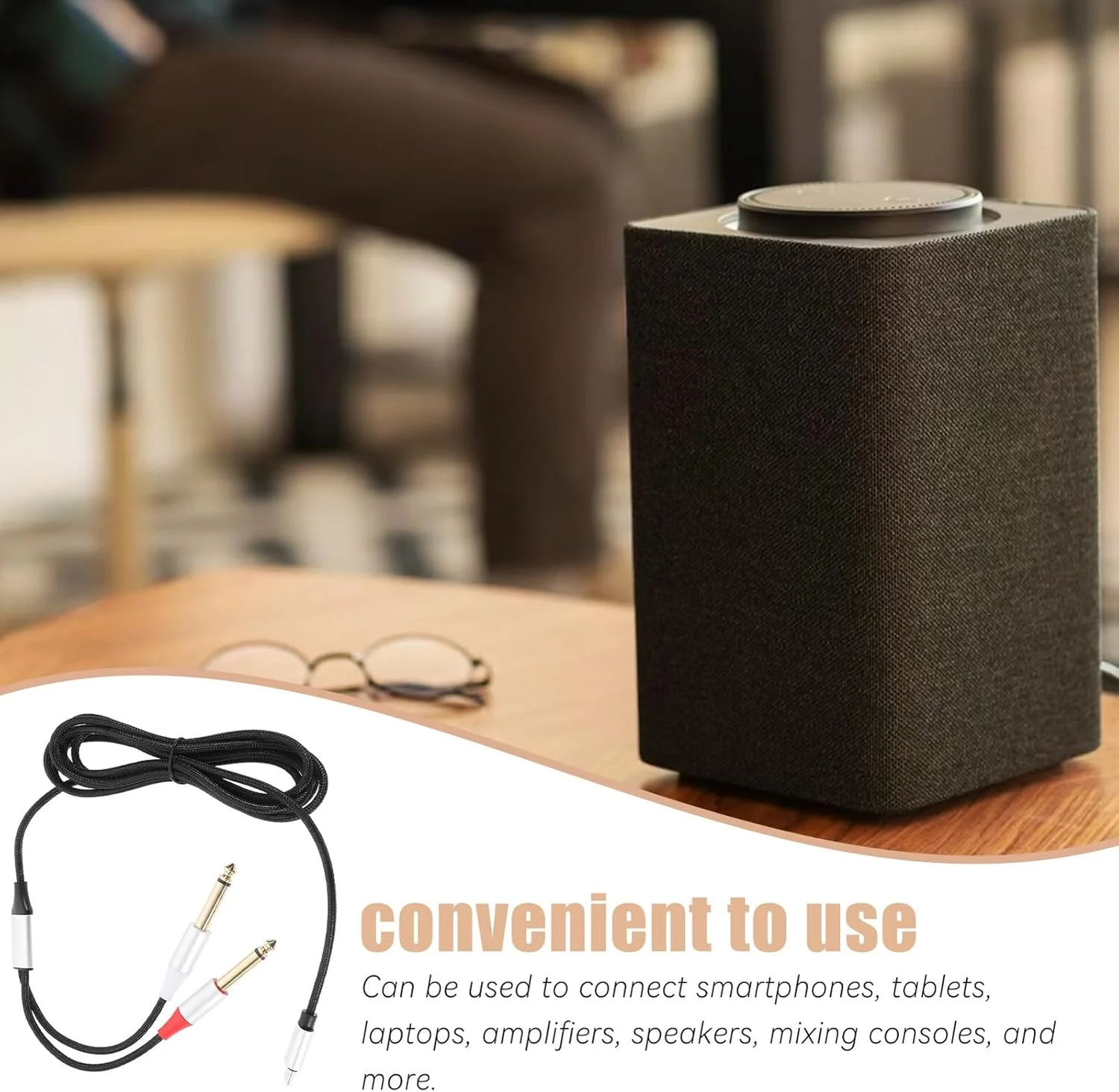 کابل صوتی استریو دوگانه USB C به کابل تبدیل مقاوم برای میکروفون، آمپلی فایر خودرو، بلندگو سازگار با تلفن هوشمند، تبلت، لپ تاپ صدای واضح و بادوام کابل صوتی استریو دوگانه USB C به کابل تبدیل مقاوم برای میکروفون، آمپلی فایر خودرو، بلندگو سازگار با تلفن هوشمند، تبلت، لپ تاپ صدای واضح و بادوام