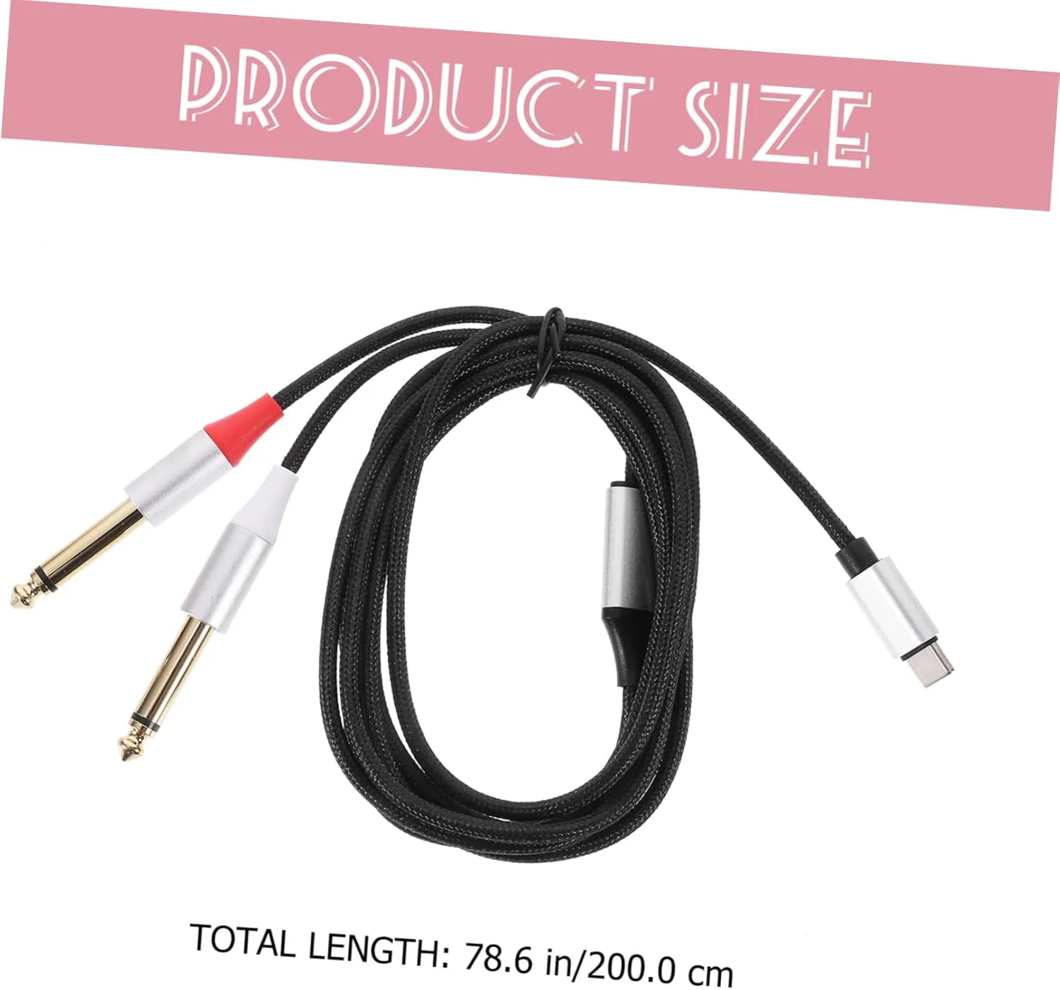 کابل صوتی دوگانه USB-C آبائودام 2 متری، مبدل صوتی Type-C بادوام، سازگار با تلفن هوشمند، تبلت، لپ تاپ، تقویت کننده و میکسر، کاربردی و سبک، بدون نیاز به نصب درایور کابل صوتی دوگانه USB-C آبائودام 2 متری، مبدل صوتی Type-C بادوام، سازگار با تلفن هوشمند، تبلت، لپ تاپ، تقویت کننده و میکسر، کاربردی و سبک، بدون نیاز به نصب درایور