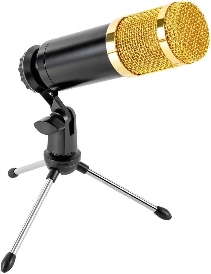 کارت صدای همراه با میکروفون خازنی و کارت صدای استریم زنده برای استریمینگ، پادکست و ضبط صدا کارت صدای همراه با میکروفون خازنی و کارت صدای استریم زنده برای استریمینگ، پادکست و ضبط صدا