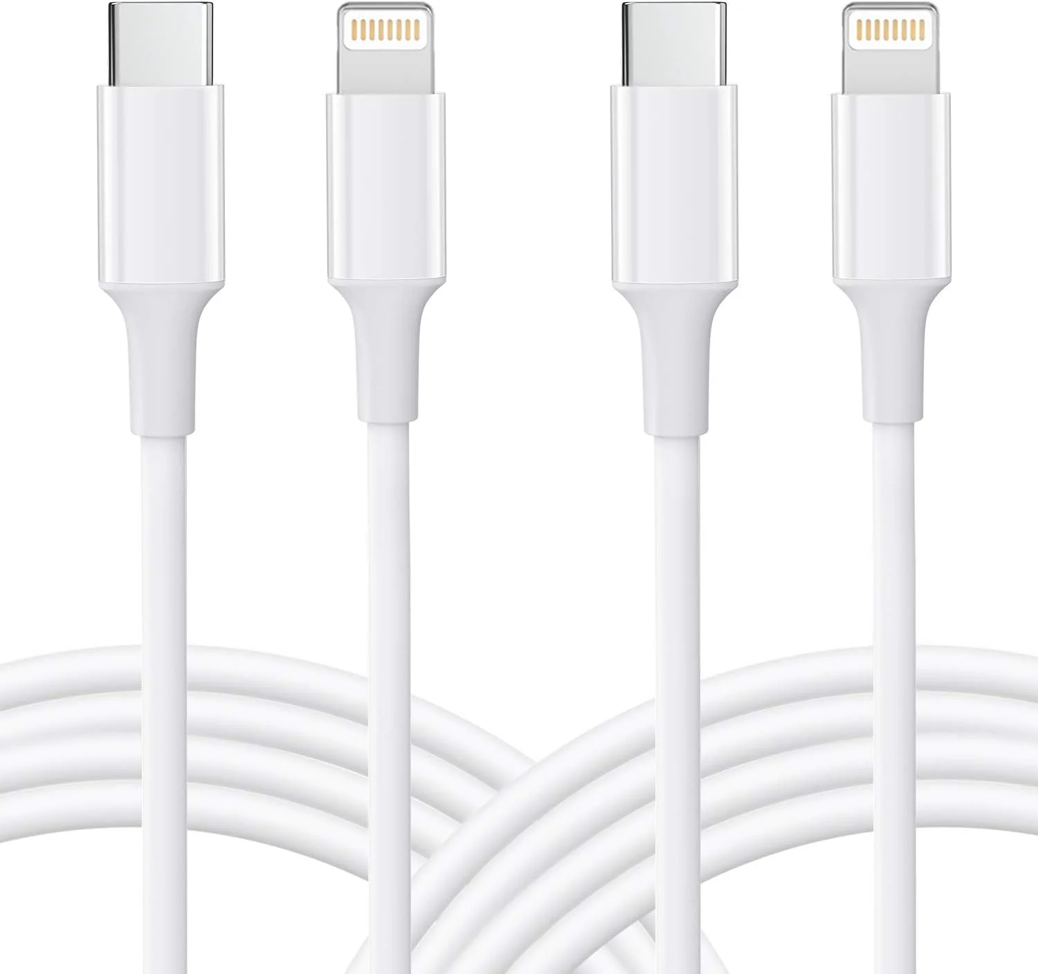 کابل USB C به لایتنینگ آیفون 2 عددی 3 متری [دارای گواهی MFi اپل] کابل شارژ سریع فوق العاده بلند آیفون برای آیفون 14/13 پرو مکس/13 پرو/13/12/آیپد پرو/X/XS/XR/8/8 پلاس/SE و غیره