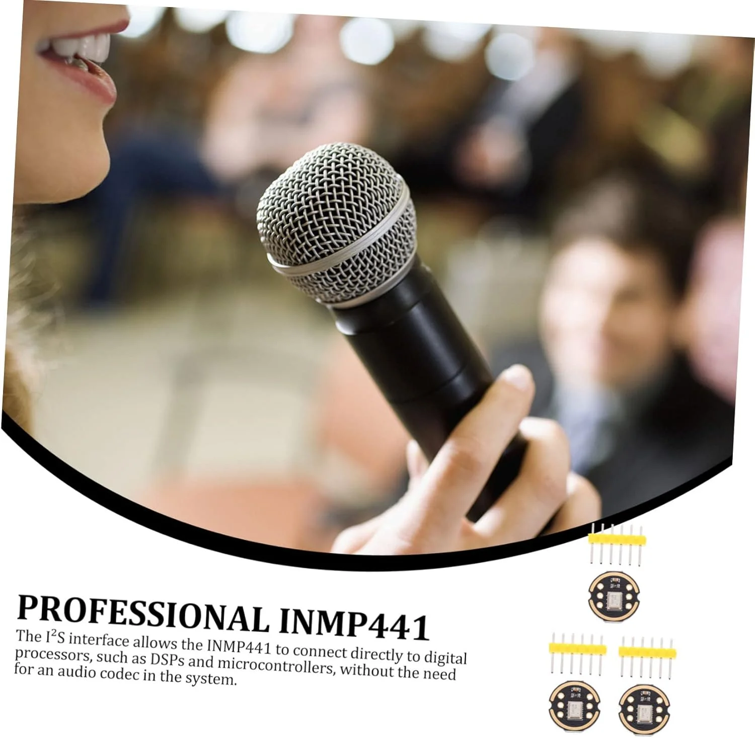 minkissy 3 مجموعه ماژول میکروفون همه جهته با فناوری میکروالکترونیک و رابط I2S، دقت بالا، مصرف انرژی کم، سازگار برای کنفرانس تلفنی موبایل minkissy 3 مجموعه ماژول میکروفون همه جهته با فناوری میکروالکترونیک و رابط I2S، دقت بالا، مصرف انرژی کم، سازگار برای کنفرانس تلفنی موبایل