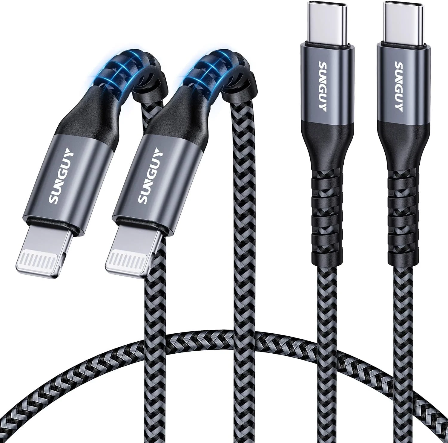 کابل USB-C به لایتنینگ سانگای، 0.5 متری، بسته 2 عددی، کابل شارژ سریع آیفون، سیم شارژر USBC آیفون، سازگار با آیفون 14، 13، 12، 11 پرو مکس، مینی، X، XS، XR، 8 پلاس، 10، SE، آیپد 8 کابل USB-C به لایتنینگ سانگای، 0.5 متری، بسته 2 عددی، کابل شارژ سریع آیفون، سیم شارژر USBC آیفون، سازگار با آیفون 14، 13، 12، 11 پرو مکس، مینی، X، XS، XR، 8 پلاس، 10، SE، آیپد 8