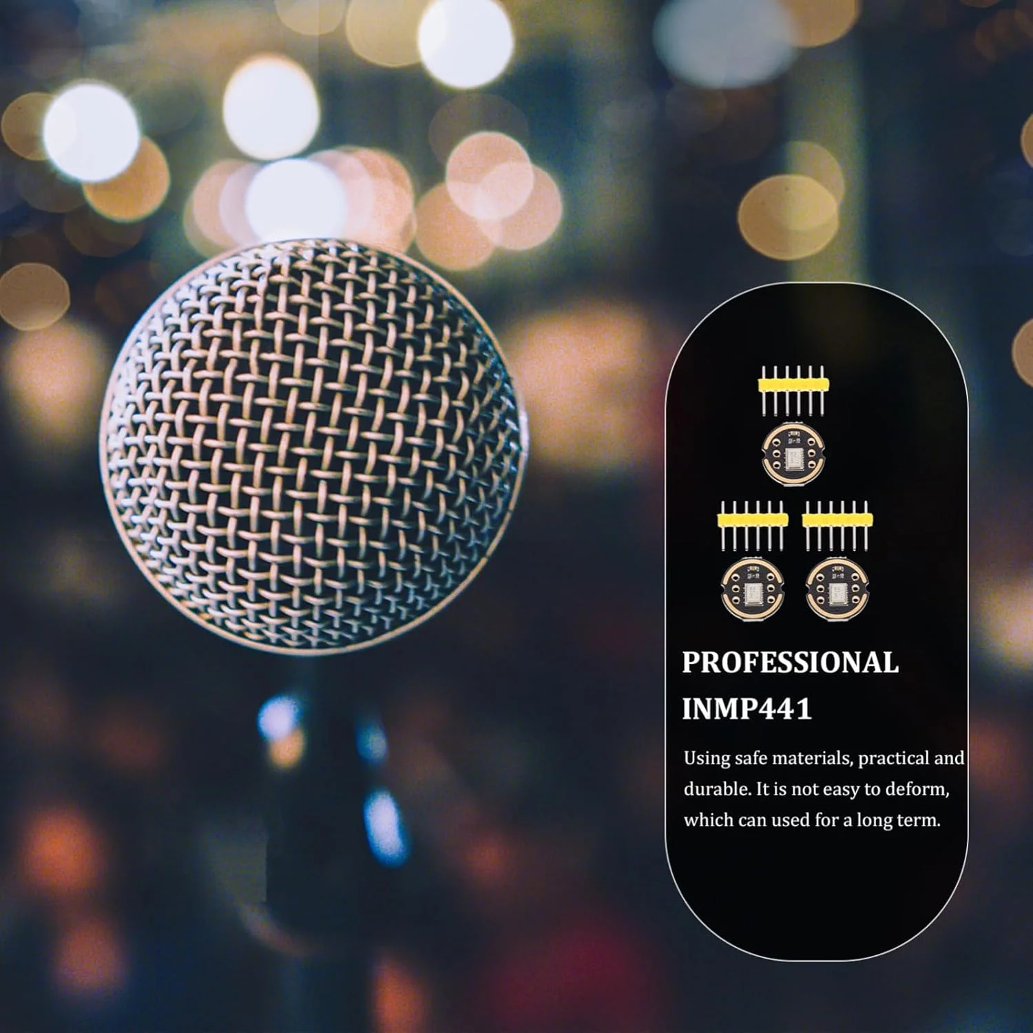 ماژول میکروفون حرفه ای با دقت بالا BESPORTBLE، فرکانس پاسخگویی پهن باند تخت، مصرف انرژی پایین و سازگاری با لحیم کاری Reflow، بادوام و قابل اعتماد (3 ست) ماژول میکروفون حرفه ای با دقت بالا BESPORTBLE، فرکانس پاسخگویی پهن باند تخت، مصرف انرژی پایین و سازگاری با لحیم کاری Reflow، بادوام و قابل اعتماد (3 ست)