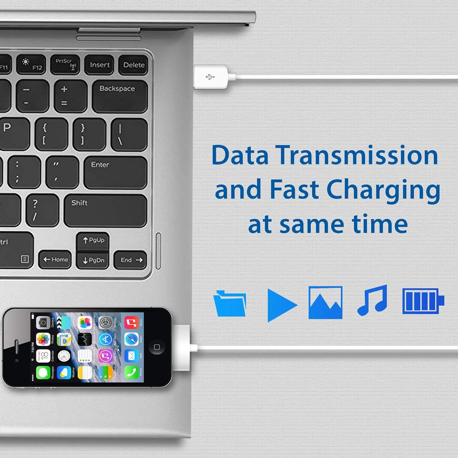 کابل شارژ و انتقال داده USB مخصوص اپل آیپد 2 3 4 4S 3G 3GS آیپاد کابل شارژ و انتقال داده USB مخصوص اپل آیپد 2 3 4 4S 3G 3GS آیپاد