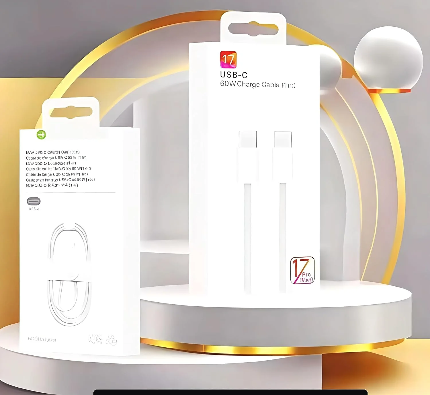 کابل اصلی USB-C به Type-C برای اپل آیفون 17، 17 ایر، 17 پرو، 17 پرو مکس | شارژ سریع 60 وات | کابل شارژ بادوام | لوازم جانبی شارژ و همگام سازی داده 60 وات کابل اصلی USB-C به Type-C برای اپل آیفون 17، 17 ایر، 17 پرو، 17 پرو مکس | شارژ سریع 60 وات | کابل شارژ بادوام | لوازم جانبی شارژ و همگام سازی داده 60 وات