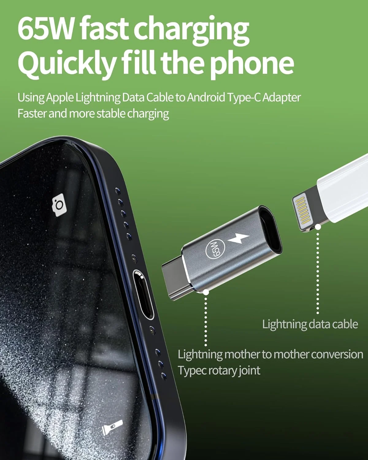 آداپتور لایتنینگ مادگی به USB C نری 65 واتی (بسته 3 عددی) تبدیل کننده کابل شارژ سریع تایپ C برای اپل آیفون 16 15 پرو مکس آیپد سازگار با سامسونگ گلکسی S24 S23 اولترا آداپتور لایتنینگ مادگی به USB C نری 65 واتی (بسته 3 عددی) تبدیل کننده کابل شارژ سریع تایپ C برای اپل آیفون 16 15 پرو مکس آیپد سازگار با سامسونگ گلکسی S24 S23 اولترا