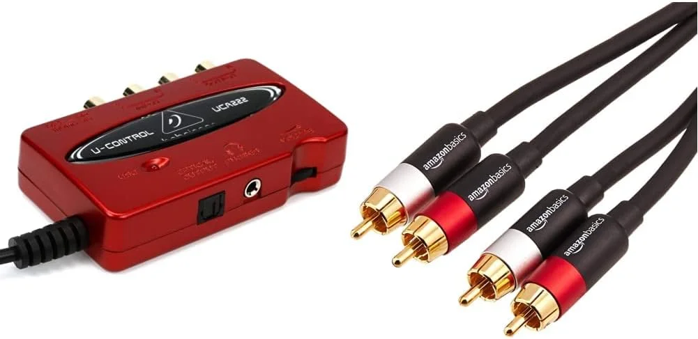 اینترفیس صوتی USB Behringer U-CONTROL UCA222 با 2 ورودی/2 خروجی و تاخیر بسیار کم به همراه خروجی دیجیتال