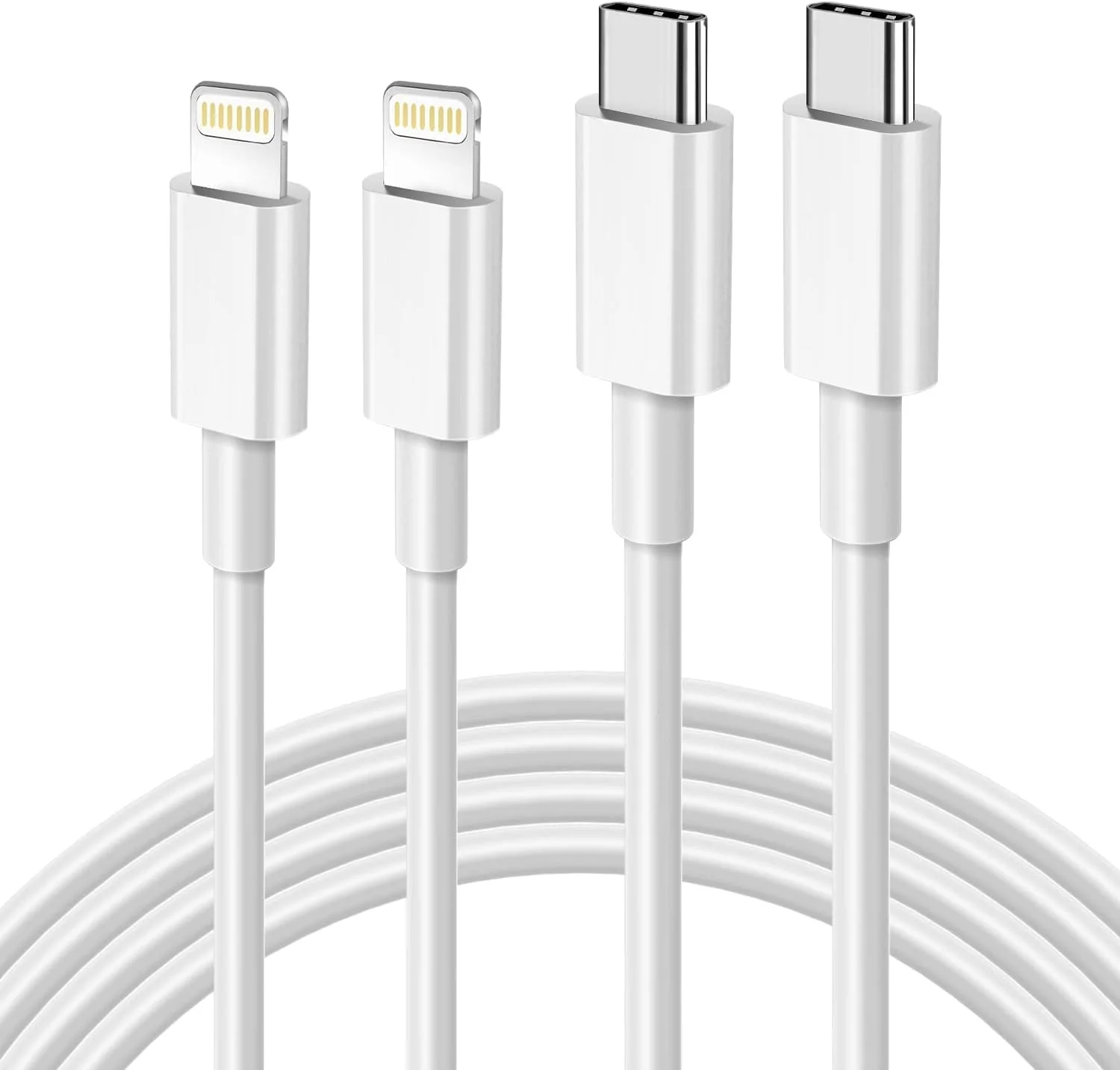 کابل USB-C به لایتنینگ 3 فوتی، بسته 2 عددی [دارای تاییدیه Apple MFi]، کابل شارژ آیفون نوع C، شارژ سریع سازگار با آیفون 14، 13، 12، 11 پرو مکس، X، XS، XR، 8، 7، 6s پلاس، SE
