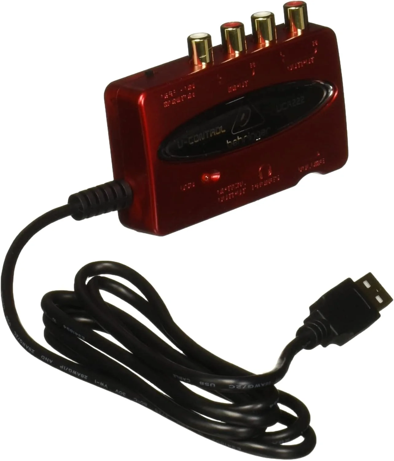 اینترفیس صوتی USB Behringer U-CONTROL UCA222 با 2 ورودی/2 خروجی و تاخیر بسیار کم به همراه خروجی دیجیتال