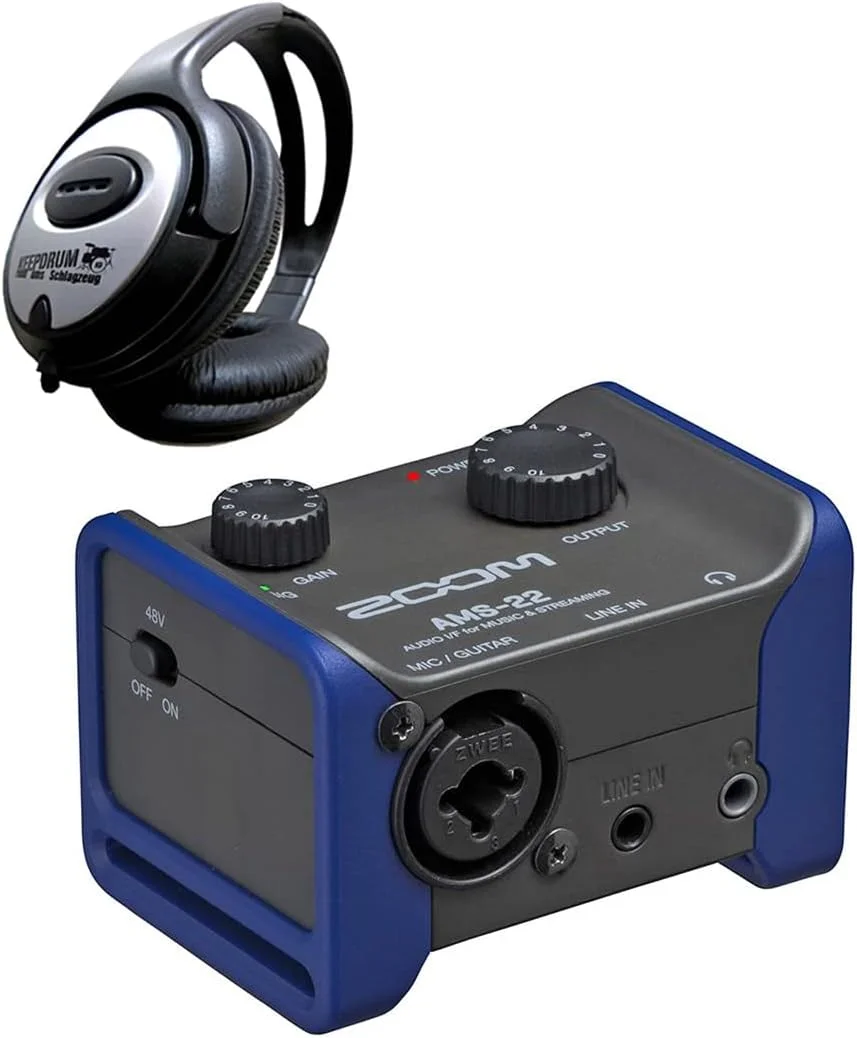 کارت صدای زوم AMS-22 + هدفون keepdrum کارت صدای زوم AMS-22 + هدفون keepdrum