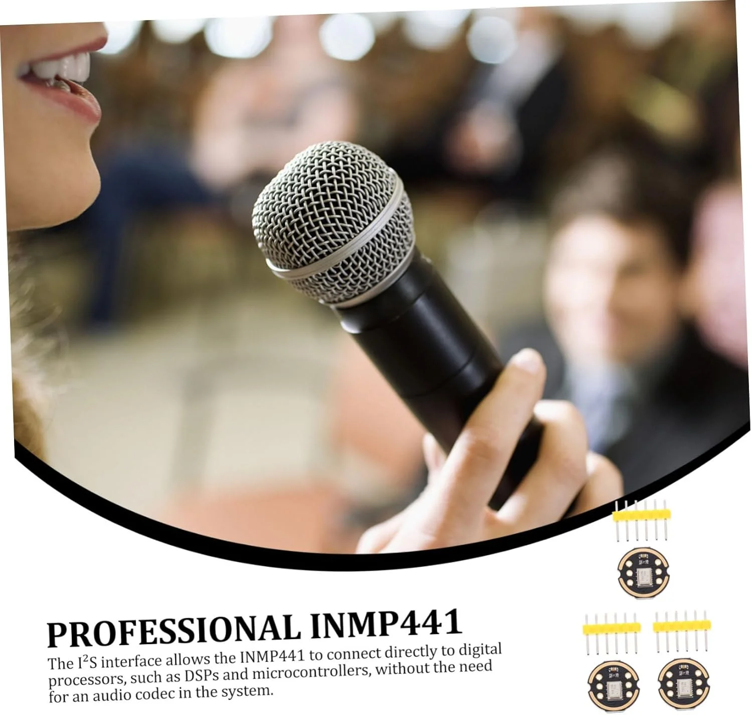 3 مجموعه ماژول میکروفون حرفه ای با دقت بالا با سیستم میکروالکترومکانیکی، همه جهته با پاسخ فرکانسی پهن باند مسطح، پاسخ فرکانسی پایدار، جریان کم 3 مجموعه ماژول میکروفون حرفه ای با دقت بالا با سیستم میکروالکترومکانیکی، همه جهته با پاسخ فرکانسی پهن باند مسطح، پاسخ فرکانسی پایدار، جریان کم