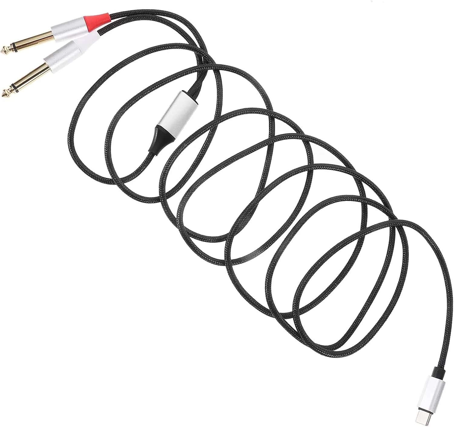 کابل تبدیل صوتی استریو USB-C به دوگانه برای آمپلی فایر خودرو، انتقال صدای با کیفیت بالا برای تلفن هوشمند، تبلت، لپ تاپ و آمپلی فایر کابل تبدیل صوتی استریو USB-C به دوگانه برای آمپلی فایر خودرو، انتقال صدای با کیفیت بالا برای تلفن هوشمند، تبلت، لپ تاپ و آمپلی فایر