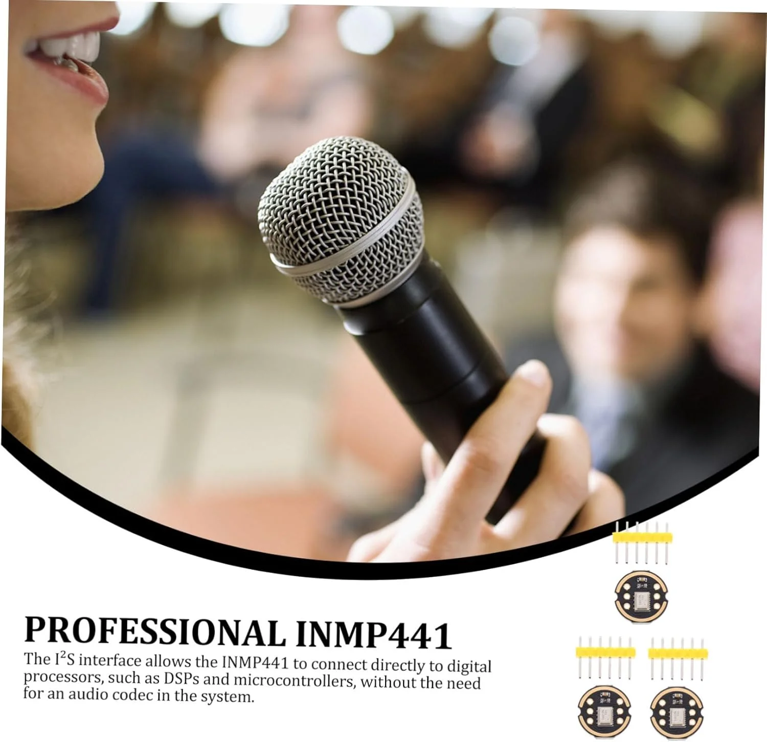 ماژول میکروفون اومنیدایرکشنال با رابط I2S، دقت بالا، مصرف انرژی پایین، سازگار با ESP32، PCB با روکش طلا، مناسب برای میدان نزدیک، 3 عدد ماژول میکروفون اومنیدایرکشنال با رابط I2S، دقت بالا، مصرف انرژی پایین، سازگار با ESP32، PCB با روکش طلا، مناسب برای میدان نزدیک، 3 عدد