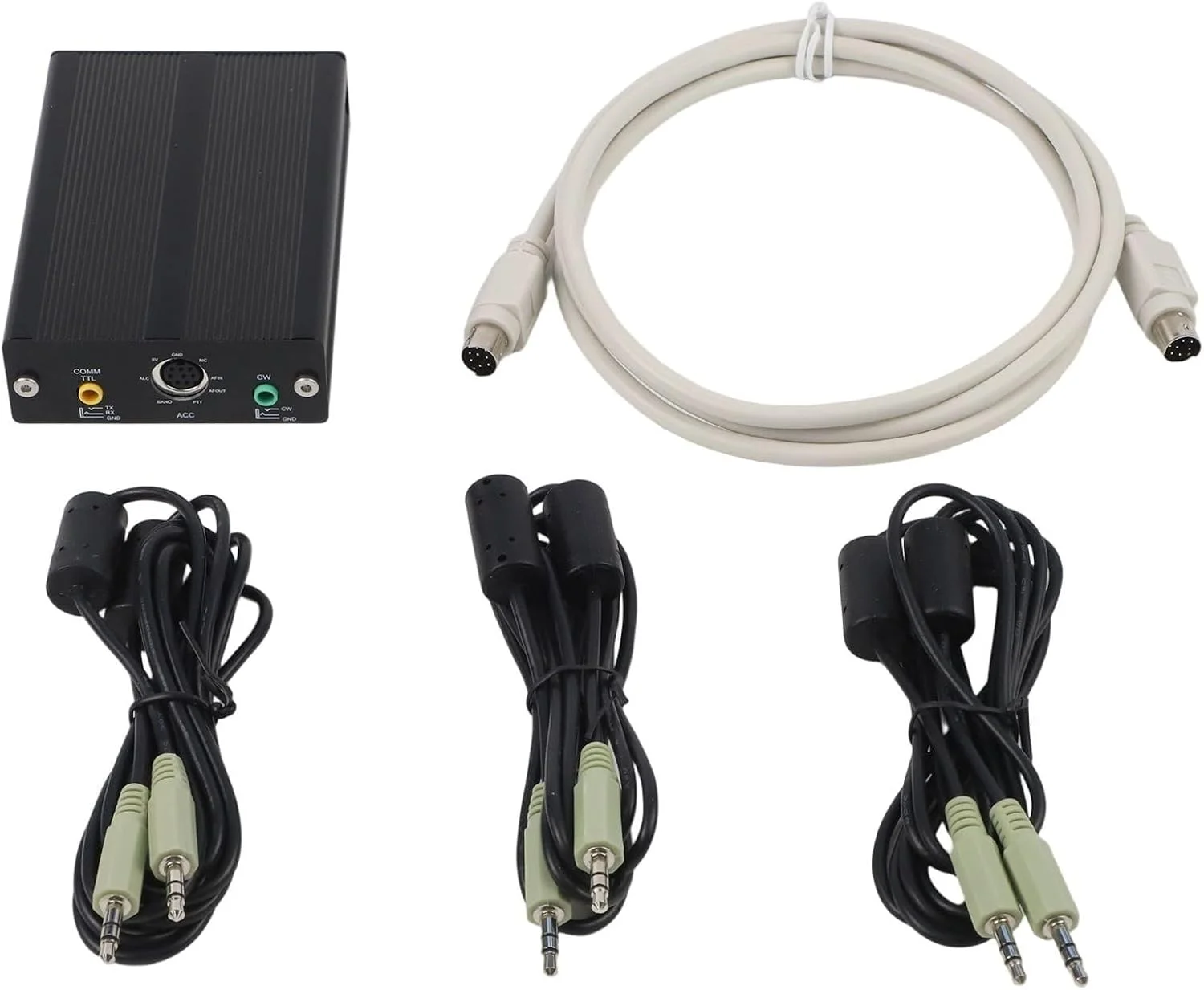 آداپتور ارتباطی آلیاژ آلومینیوم برای اتصال رادیویی U5 LINK مناسب برای Xiegu G90S FT8 HRD N1MM CW مشکی ACC 8 پین شامل کابل های صوتی و داده آداپتور ارتباطی آلیاژ آلومینیوم برای اتصال رادیویی U5 LINK مناسب برای Xiegu G90S FT8 HRD N1MM CW مشکی ACC 8 پین شامل کابل های صوتی و داده