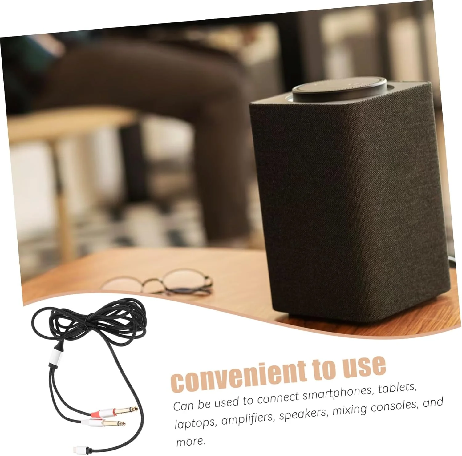 کابل صوتی دوگانه USB-C، کابل آداپتور Plug & Play برای تلفن هوشمند، تبلت، لپ تاپ، سازگار با آمپلی فایر، بلندگو، میکسر صدا، کابل اتصال صوتی با کیفیت بالا کابل صوتی دوگانه USB-C، کابل آداپتور Plug & Play برای تلفن هوشمند، تبلت، لپ تاپ، سازگار با آمپلی فایر، بلندگو، میکسر صدا، کابل اتصال صوتی با کیفیت بالا