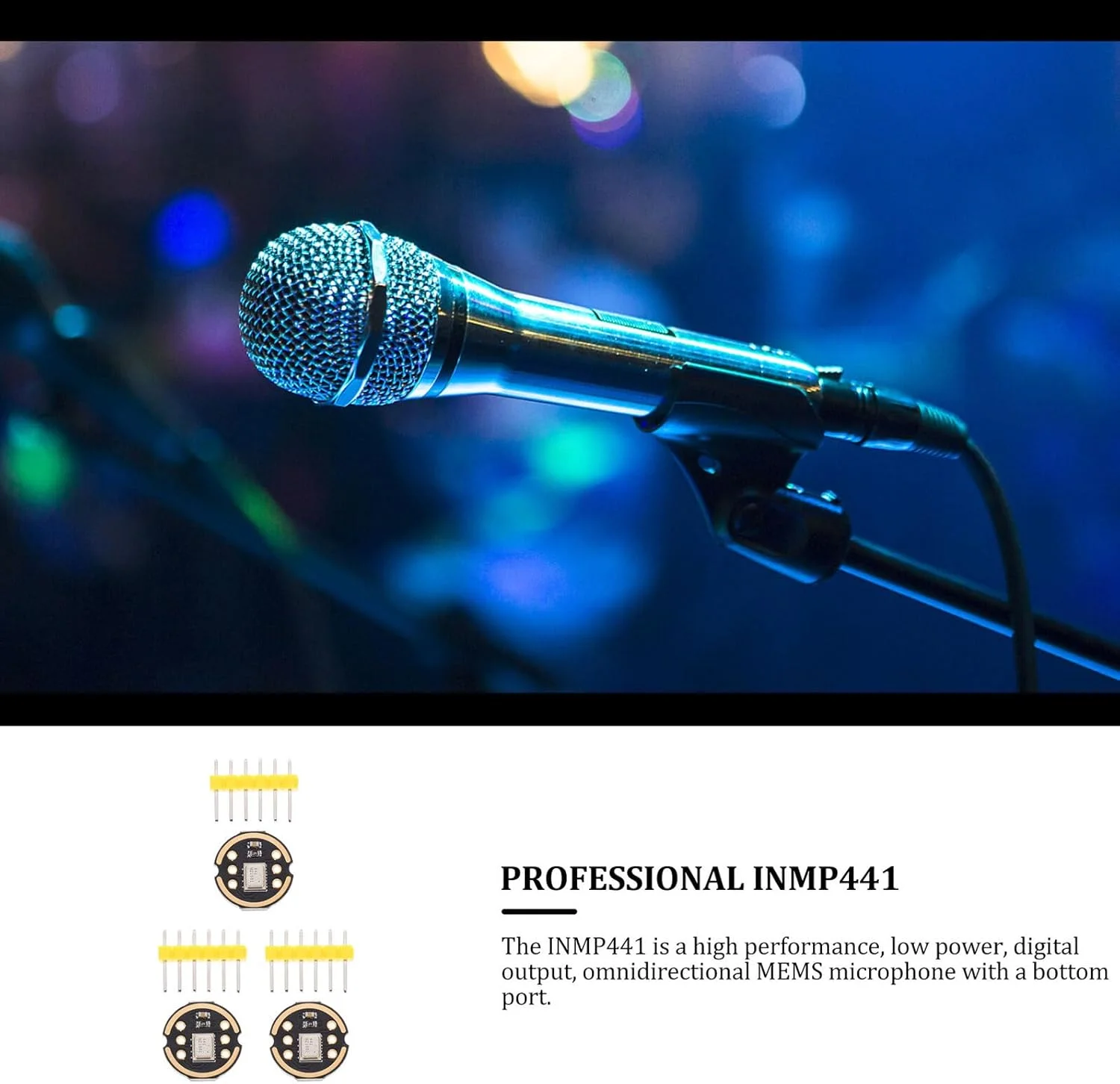 ماژول میکروفون همه جهته SUPVOX، 3 ست، با سیستم میکروالکترومکانیکی، رابط I2S، خروجی دیجیتال، دقت بالا، صرفه جویی در انرژی، بدون هالوژن، سازگار با دیجیتال ماژول میکروفون همه جهته SUPVOX، 3 ست، با سیستم میکروالکترومکانیکی، رابط I2S، خروجی دیجیتال، دقت بالا، صرفه جویی در انرژی، بدون هالوژن، سازگار با دیجیتال