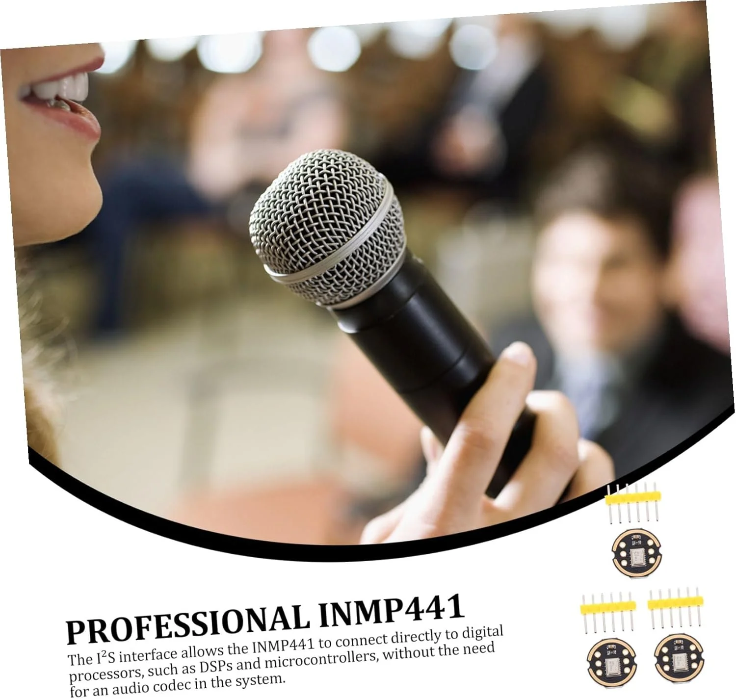 ماژول میکروفون همه جهته با دقت بالا ERINGOGO، 3 ست، خروجی دیجیتال سیستم میکروالکترومکانیکی، مصرف برق پایین برای کاربردهای میکروکنترلر مانند ماژول میکروفون همه جهته با دقت بالا ERINGOGO، 3 ست، خروجی دیجیتال سیستم میکروالکترومکانیکی، مصرف برق پایین برای کاربردهای میکروکنترلر مانند