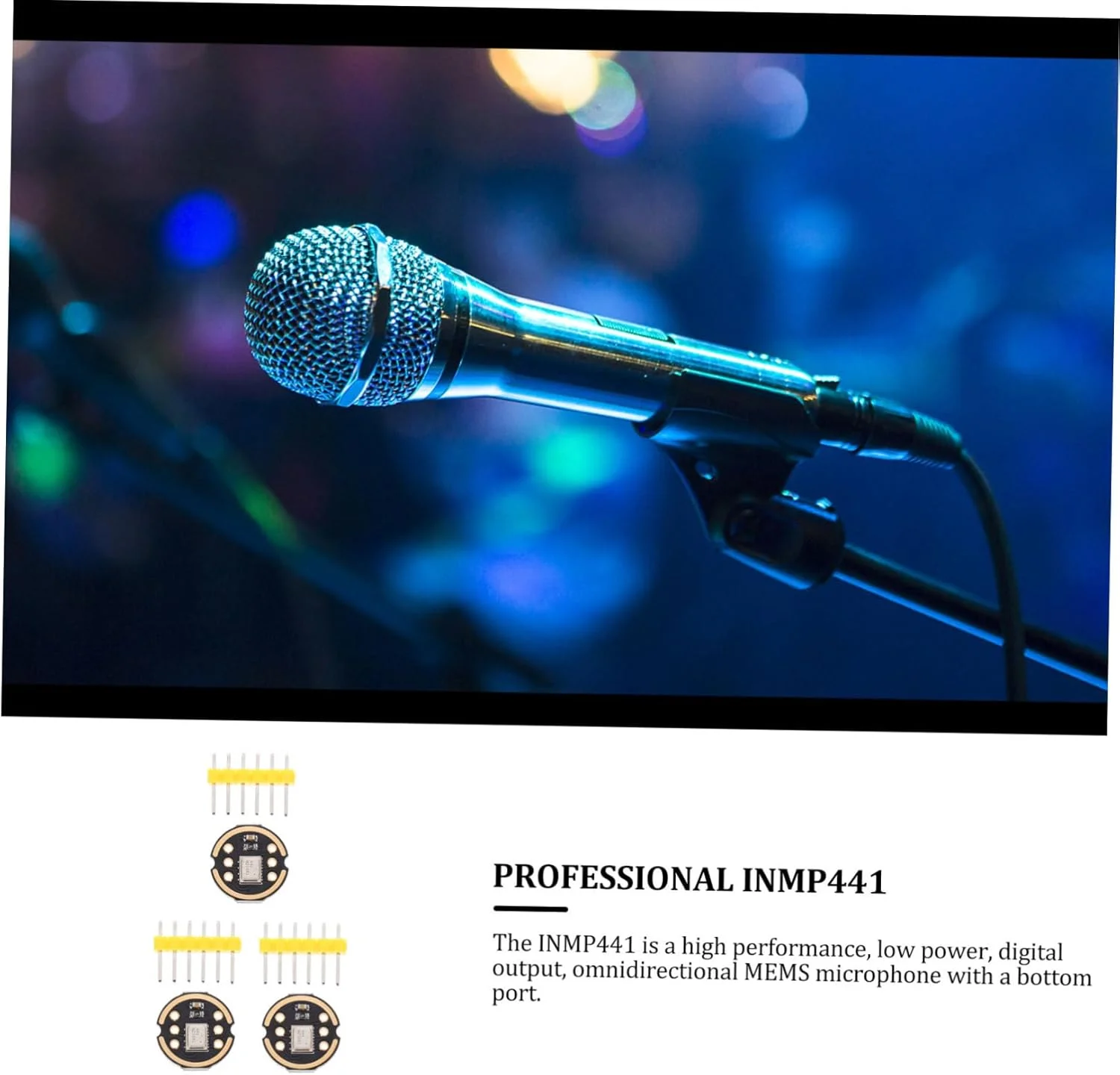 ماژول های میکروفون همه جهته حرفه ای با دقت بالاتر و مصرف انرژی کمتر برای پردازنده های دیجیتال (3 عدد) ماژول های میکروفون همه جهته حرفه ای با دقت بالاتر و مصرف انرژی کمتر برای پردازنده های دیجیتال (3 عدد)