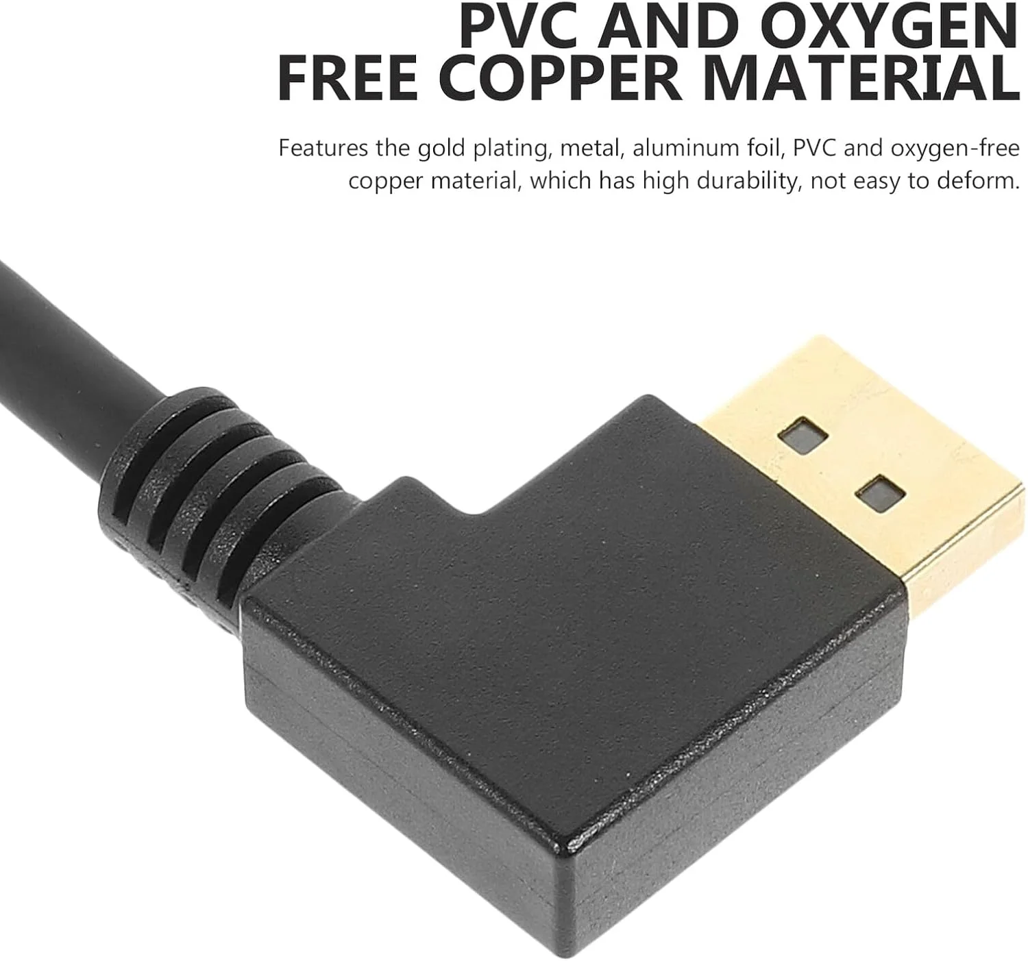 کابل افزایش طول DisplayPort نر به ماده Mobestech، کابل افزایش طول PC با زاویه چپ، انتقال سیگنال HD پایدار برای اتصال مانیتور کامپیوتر کابل افزایش طول DisplayPort نر به ماده Mobestech، کابل افزایش طول PC با زاویه چپ، انتقال سیگنال HD پایدار برای اتصال مانیتور کامپیوتر