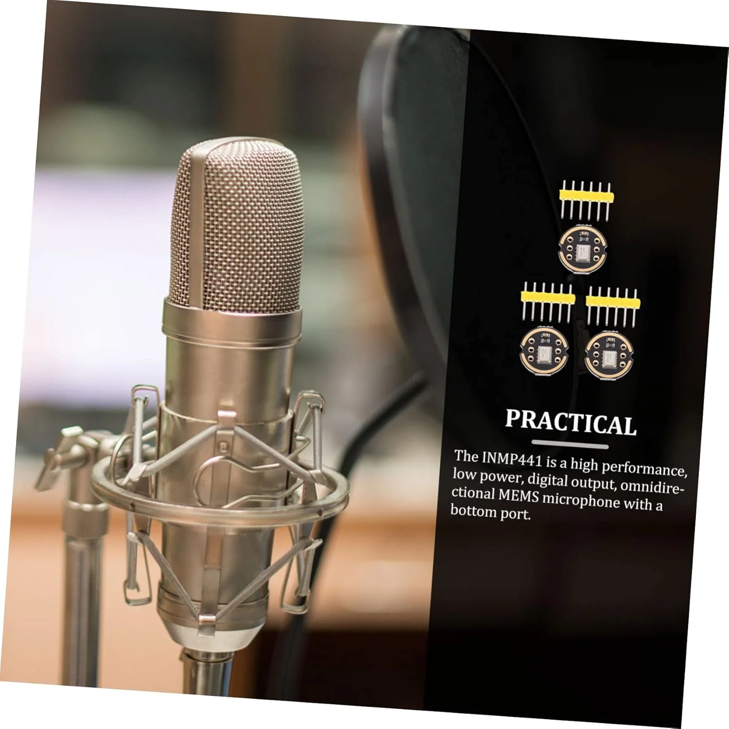 Milisten 3 ست ماژول میکروفون همه جهته بادوام حرفه ای برای میکروفون ها با دقت بالا، مصرف انرژی کم و رابط دیجیتال I²s Milisten 3 ست ماژول میکروفون همه جهته بادوام حرفه ای برای میکروفون ها با دقت بالا، مصرف انرژی کم و رابط دیجیتال I²s