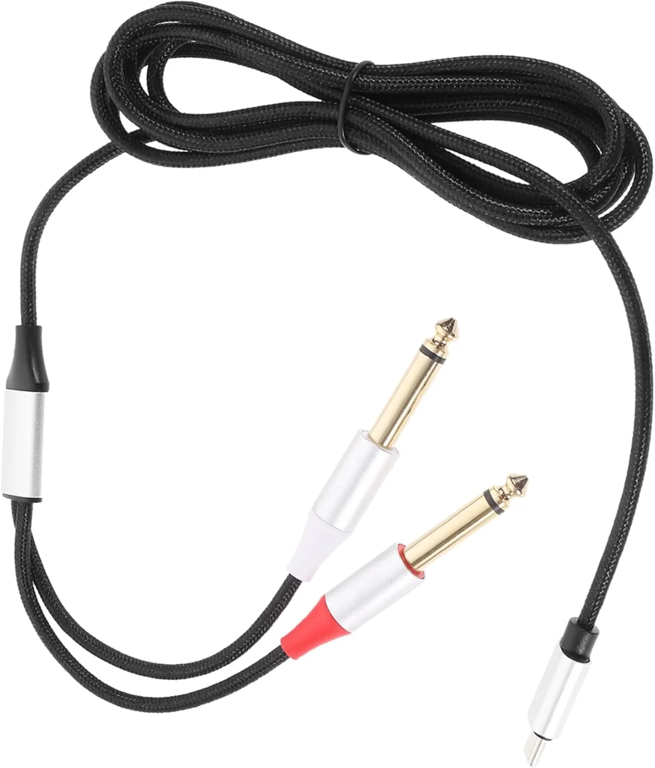 کابل صوتی دوگانه USB C، کابل انتقال صدای مقاوم، کابل اسپلیتر برای تلفن هوشمند، تبلت، لپ تاپ، آمپلی فایر سازگار کابل صوتی دوگانه USB C، کابل انتقال صدای مقاوم، کابل اسپلیتر برای تلفن هوشمند، تبلت، لپ تاپ، آمپلی فایر سازگار