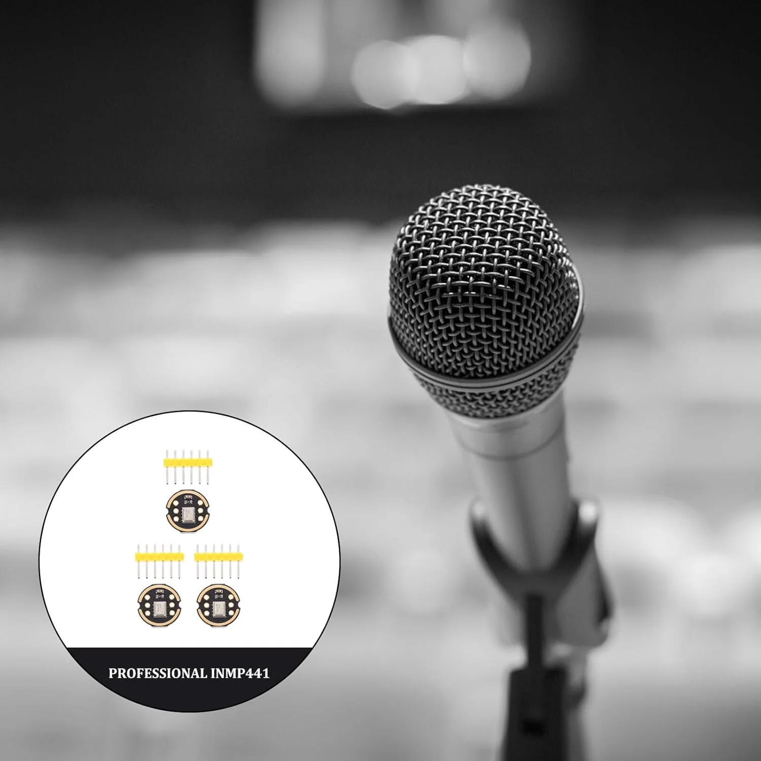 ماژول میکروفون همه جهته با دقت بالا و کم مصرف با رابط I²S سازگار با لوازم جانبی میکروفون دیجیتال، 3 عدد ماژول میکروفون همه جهته با دقت بالا و کم مصرف با رابط I²S سازگار با لوازم جانبی میکروفون دیجیتال، 3 عدد