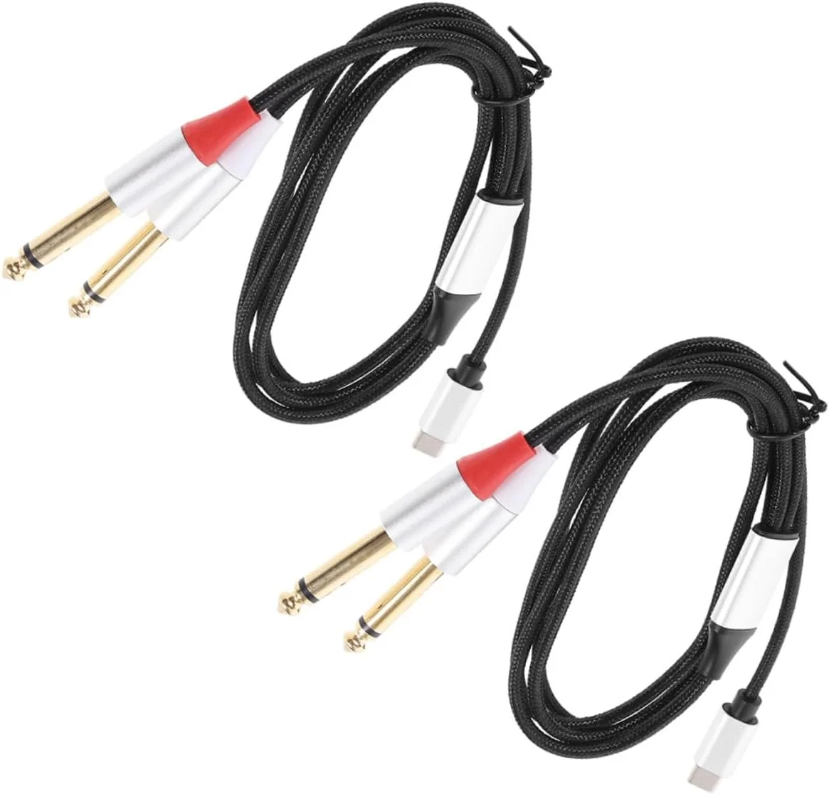 دو عدد کابل USB-C به صدا، کابل دوگانه Type-C TRS برای تلفن های هوشمند، تبلت ها، لپ تاپ، تقویت کننده، بلندگو، میکسر، مبدل صدا دو عدد کابل USB-C به صدا، کابل دوگانه Type-C TRS برای تلفن های هوشمند، تبلت ها، لپ تاپ، تقویت کننده، بلندگو، میکسر، مبدل صدا