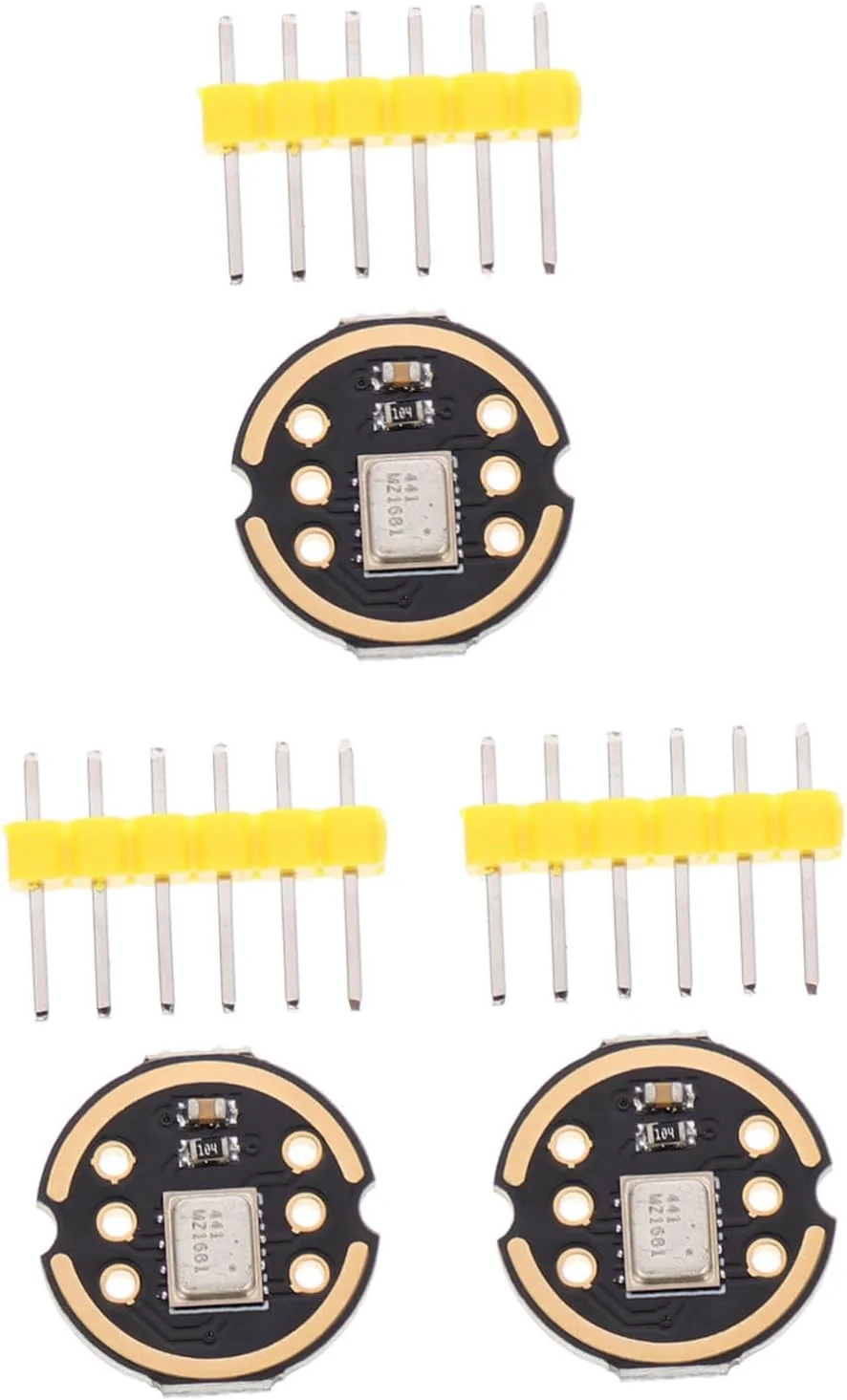۳ عدد ماژول میکروفون همه جهته، رابط I2S با دقت بالا، مصرف برق پایین، پاسخ فرکانسی باند پهن مسطح برای صدای طبیعی، سازگار با لحیم کاری مجدد ۳ عدد ماژول میکروفون همه جهته، رابط I2S با دقت بالا، مصرف برق پایین، پاسخ فرکانسی باند پهن مسطح برای صدای طبیعی، سازگار با لحیم کاری مجدد