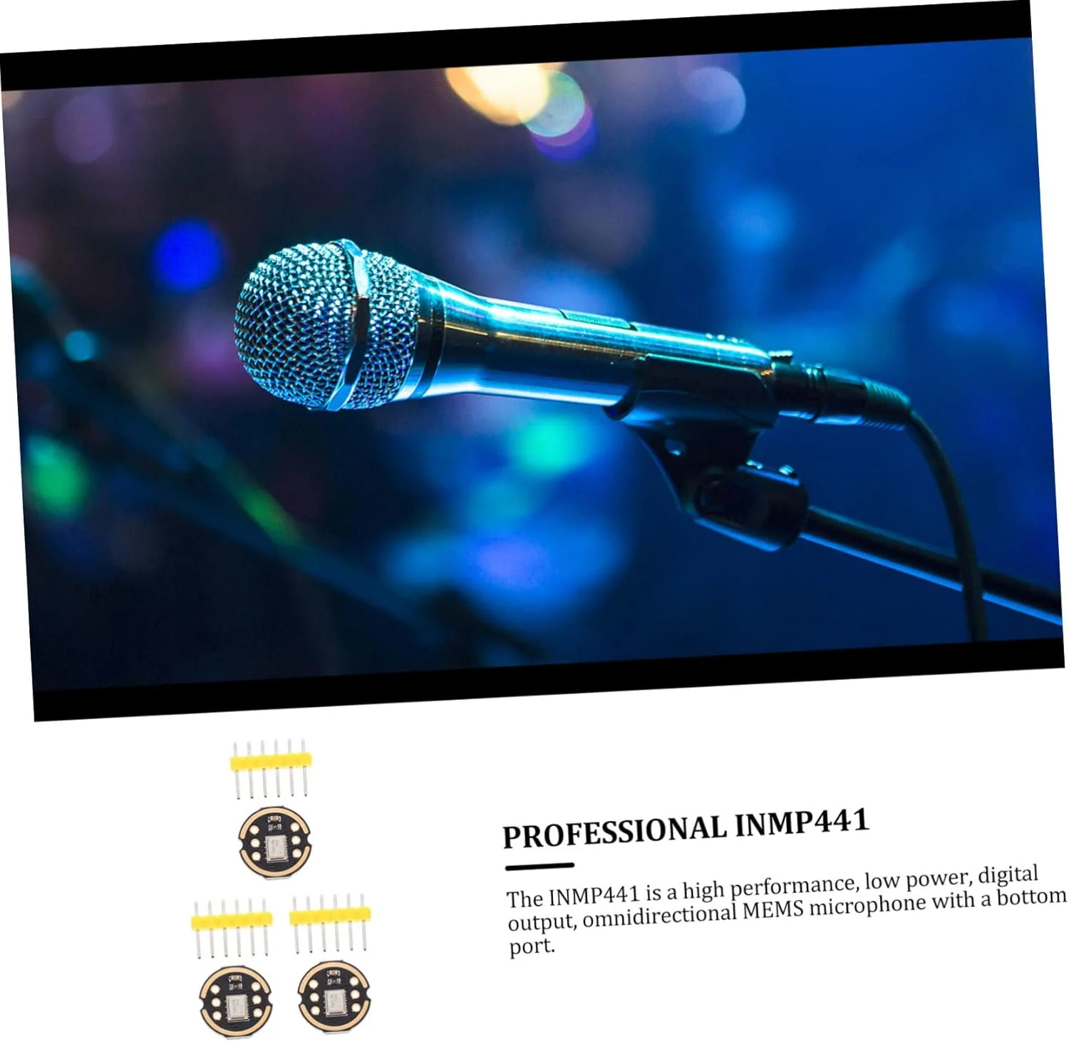 ماژول میکروفون همه جهته TOYANDONA، 3 ست، با رابط I2S، دقت بالا، مصرف انرژی پایین برای پردازنده های صوتی دیجیتال ماژول میکروفون همه جهته TOYANDONA، 3 ست، با رابط I2S، دقت بالا، مصرف انرژی پایین برای پردازنده های صوتی دیجیتال