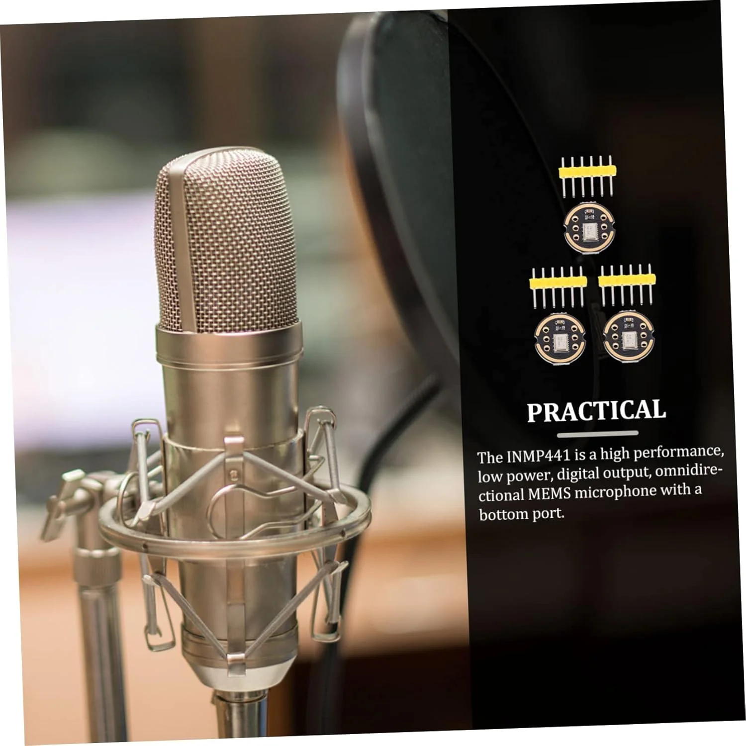 HEMOTON 3 مجموعه ماژول میکروفون همه جهته، فناوری ریزساختار، دقت بالا، صرفه جویی در انرژی، رابط I2s، سازگار با Esp32، حرفه ای، قوی، همه کاره، یک HEMOTON 3 مجموعه ماژول میکروفون همه جهته، فناوری ریزساختار، دقت بالا، صرفه جویی در انرژی، رابط I2s، سازگار با Esp32، حرفه ای، قوی، همه کاره، یک