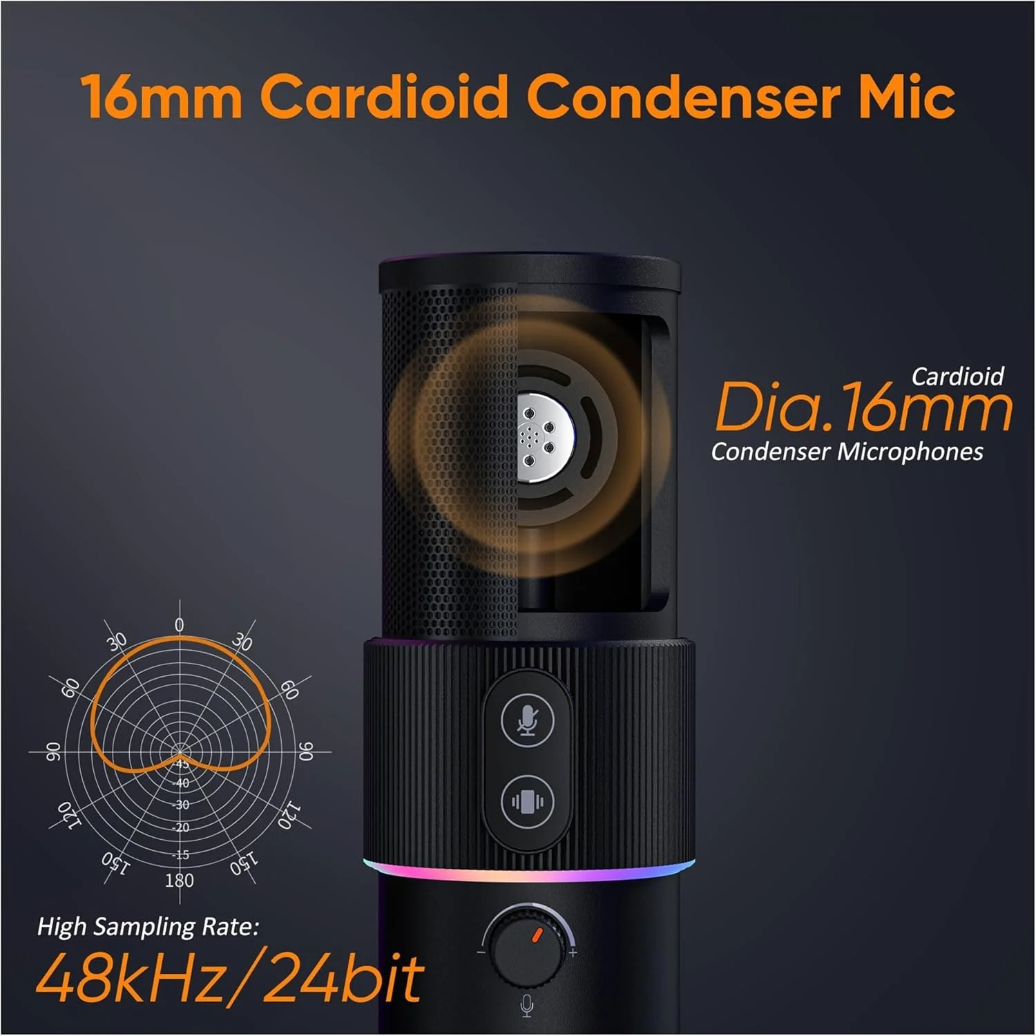 تجهیزات پادکست، میکروفون ضبط USB مدل STA-U2D، میکروفون پادکست کامپیوتر برای PC/PS4/Mac، چهار الگوی ضبط برای آواز، بازی (مشکی 1) تجهیزات پادکست، میکروفون ضبط USB مدل STA-U2D، میکروفون پادکست کامپیوتر برای PC/PS4/Mac، چهار الگوی ضبط برای آواز، بازی (مشکی 1)