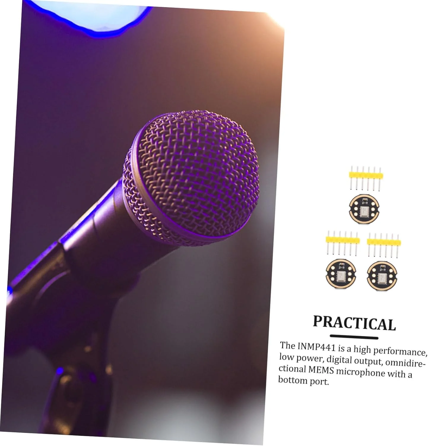 ماژول میکروفون همه جهته حرفه ای با دقت بالا، پاسخ فرکانسی پهن باند تخت، مصرف انرژی کم و پاسخ فرکانسی پایدار ماژول میکروفون همه جهته حرفه ای با دقت بالا، پاسخ فرکانسی پهن باند تخت، مصرف انرژی کم و پاسخ فرکانسی پایدار