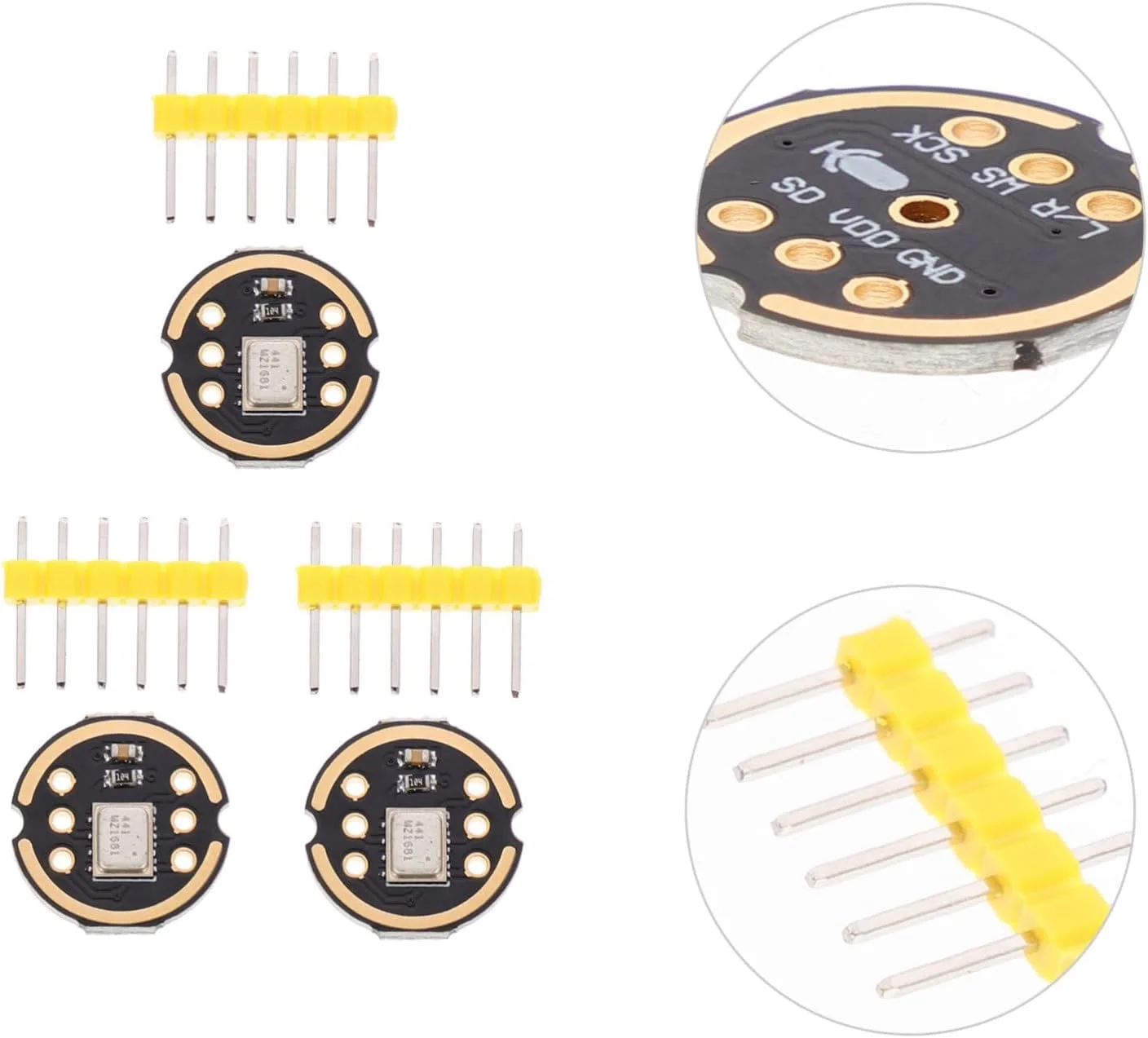 3 عدد ماژول میکروفون همه جهته با رابط I2S، فناوری تراشه میکروفون، دقت بالا، مصرف انرژی پایین، سازگار برای کنفرانس تلفنی و دستگاه های تلفن همراه 3 عدد ماژول میکروفون همه جهته با رابط I2S، فناوری تراشه میکروفون، دقت بالا، مصرف انرژی پایین، سازگار برای کنفرانس تلفنی و دستگاه های تلفن همراه