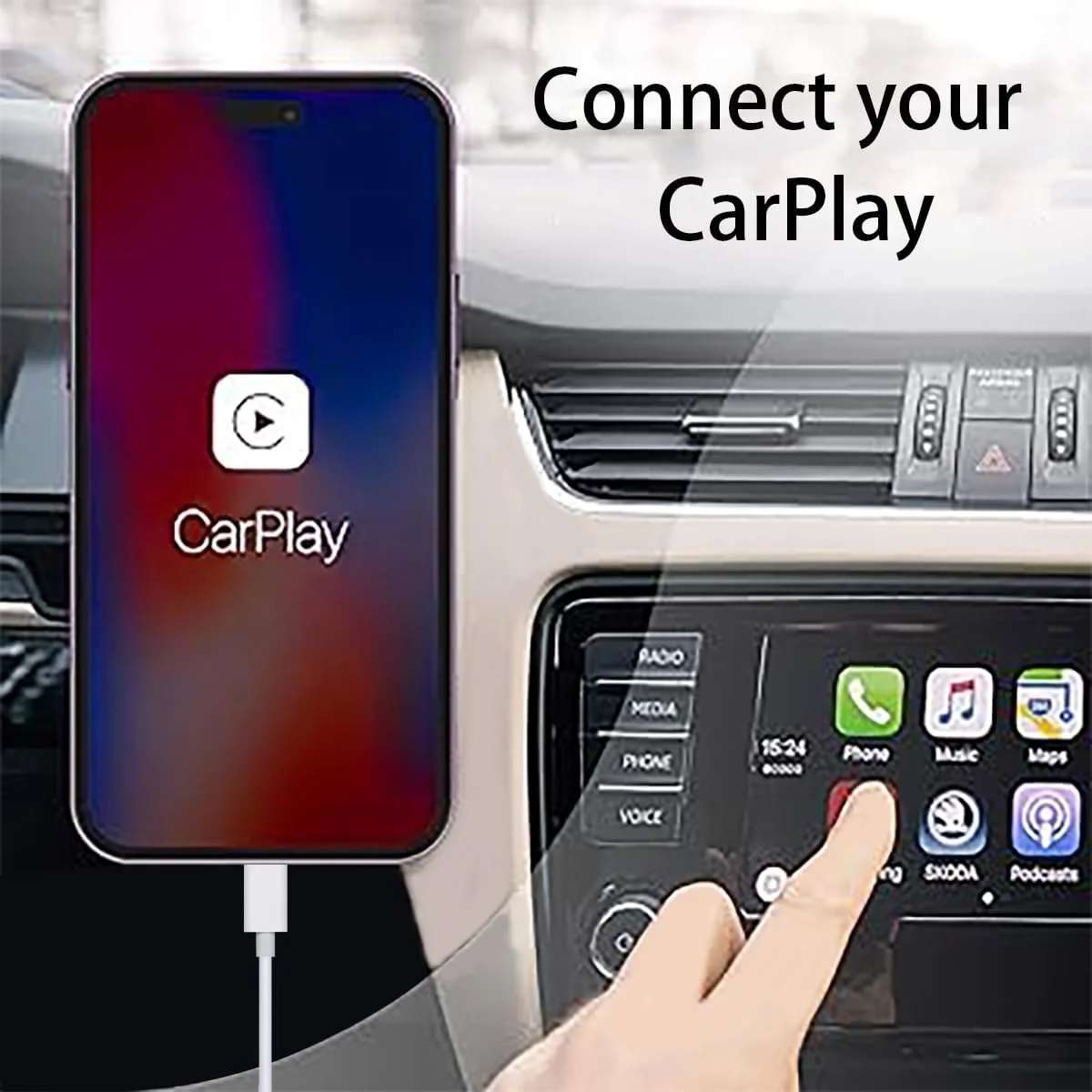 کابل Carplay خودرو برای آیفون 15، کابل USB به USB C برای آیفون 15 پرو مکس، شارژر آیفون 15 پلاس برای خودرو، کابل USB C Carplay، کابل شارژ سریع USB C آیپد پرو برای شارژر خودرو (3 فوت) کابل Carplay خودرو برای آیفون 15، کابل USB به USB C برای آیفون 15 پرو مکس، شارژر آیفون 15 پلاس برای خودرو، کابل USB C Carplay، کابل شارژ سریع USB C آیپد پرو برای شارژر خودرو (3 فوت)