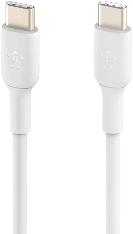 کابل شارژ سریع USB-C بافته شده Belkin BoostCharge، کابل شارژ USB نوع C برای شارژ سریع آیفون 16، 15، سامسونگ گلکسی S24، S23، پیکسل، آیپد، مک بوک، نینتندو و غیره - 1 متر، بسته 2 عددی، سفید کابل شارژ سریع USB-C بافته شده Belkin BoostCharge، کابل شارژ USB نوع C برای شارژ سریع آیفون 16، 15، سامسونگ گلکسی S24، S23، پیکسل، آیپد، مک بوک، نینتندو و غیره - 1 متر، بسته 2 عددی، سفید
