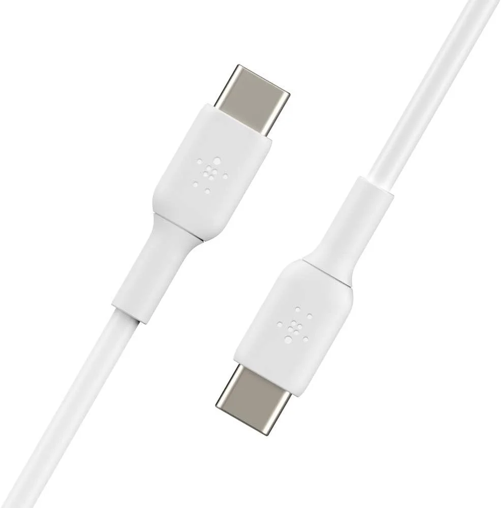 کابل شارژ سریع USB-C بافته شده Belkin BoostCharge، کابل شارژ USB نوع C برای شارژ سریع آیفون 16، 15، سامسونگ گلکسی S24، S23، پیکسل، آیپد، مک بوک، نینتندو و غیره - 1 متر، بسته 2 عددی، سفید کابل شارژ سریع USB-C بافته شده Belkin BoostCharge، کابل شارژ USB نوع C برای شارژ سریع آیفون 16، 15، سامسونگ گلکسی S24، S23، پیکسل، آیپد، مک بوک، نینتندو و غیره - 1 متر، بسته 2 عددی، سفید