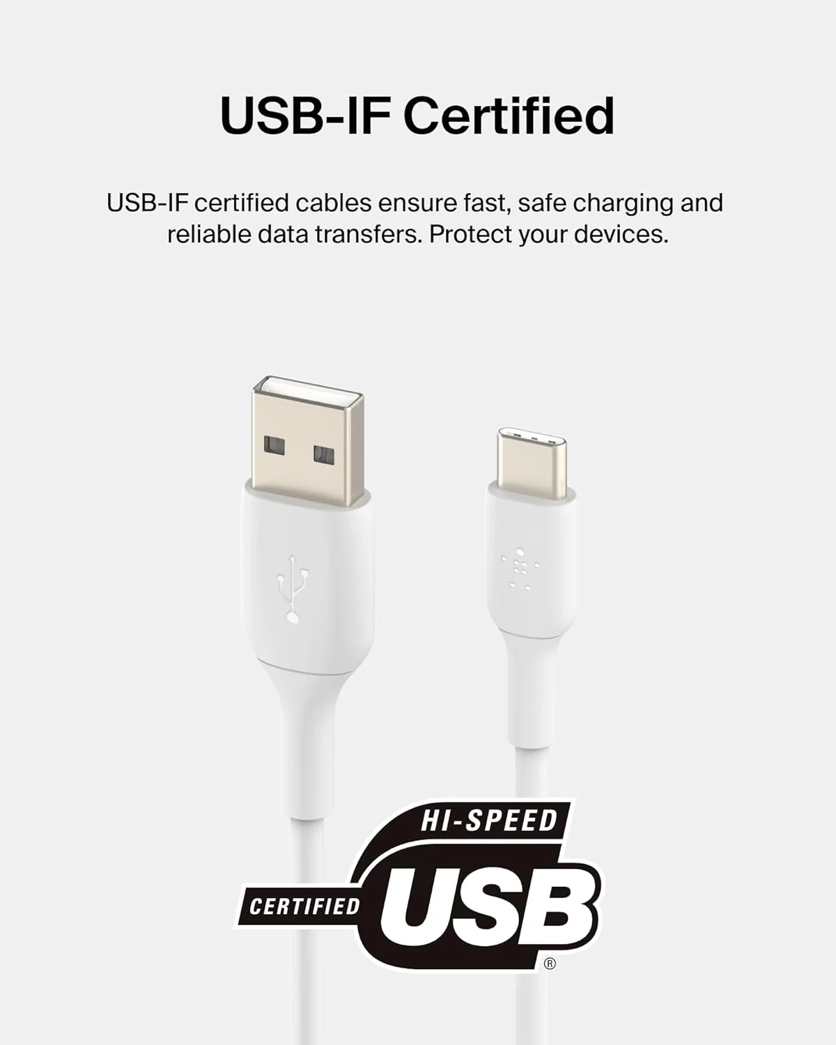 کابل شارژ USB-C بلکین BoostCharge، کابل USB-C به USB-A، کابل شارژ USB نوع C برای آیفون 16، 15، سامسونگ گلکسی S24، S23، گوگل پیکسل، آیپد پرو، نینتندو سوییچ و موارد دیگر - 1 متر، بسته 2 عددی، سفید کابل شارژ USB-C بلکین BoostCharge، کابل USB-C به USB-A، کابل شارژ USB نوع C برای آیفون 16، 15، سامسونگ گلکسی S24، S23، گوگل پیکسل، آیپد پرو، نینتندو سوییچ و موارد دیگر - 1 متر، بسته 2 عددی، سفید
