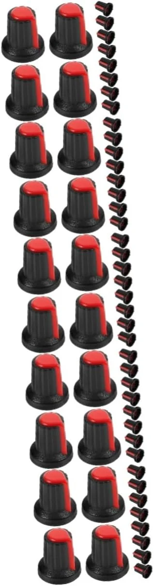 100 عدد دکمه چرخشی پتانسیومتر کنترلر DJ یونیورسال تنظیم صدا برای میکسر DJ، مناسب برای شفت، دکمه های پلاستیکی با کیفیت بالا برای نوازندگان و 100 عدد دکمه چرخشی پتانسیومتر کنترلر DJ یونیورسال تنظیم صدا برای میکسر DJ، مناسب برای شفت، دکمه های پلاستیکی با کیفیت بالا برای نوازندگان و