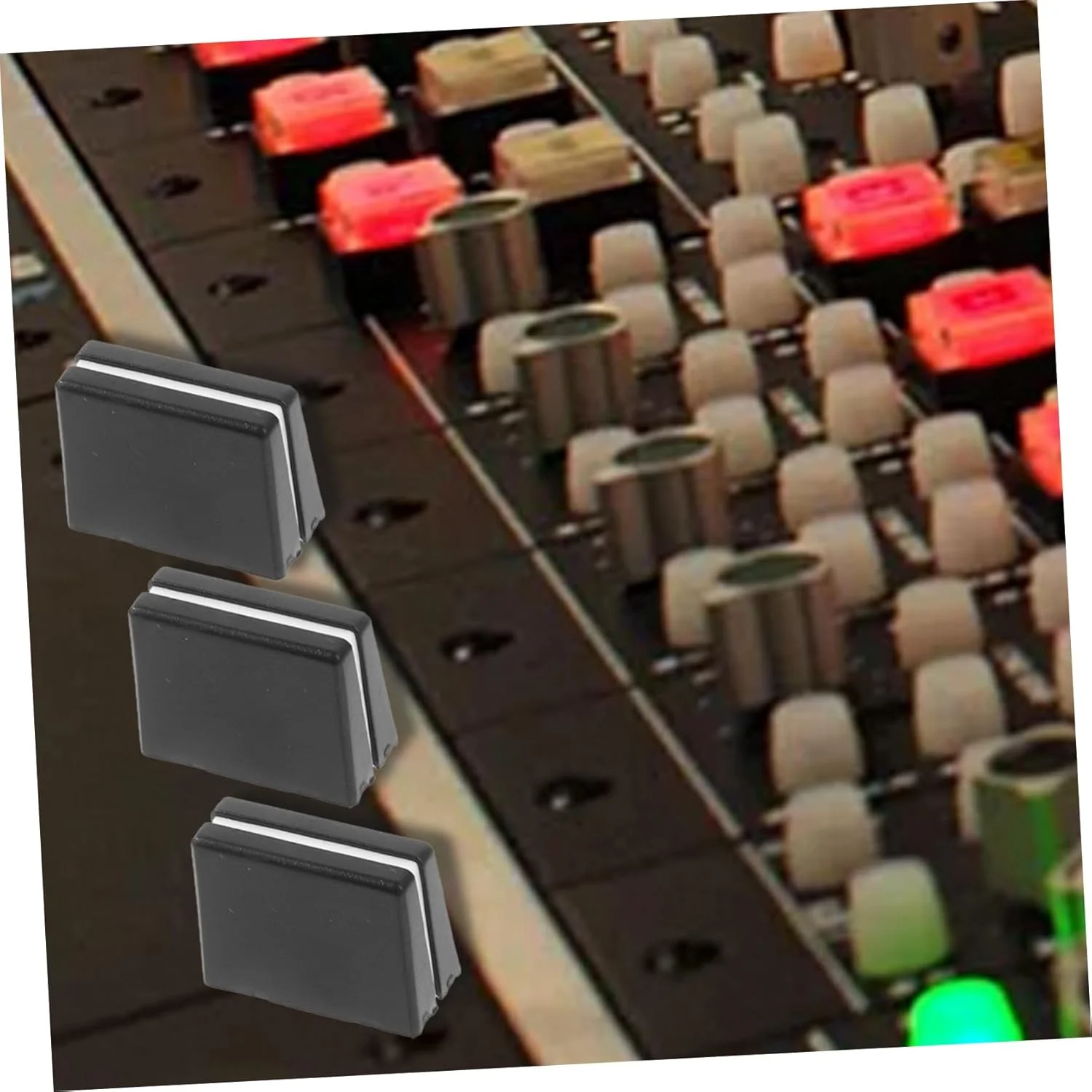 Toyvian 10 عدد درپوش کشویی فیدر، کلاهک های جایگزین لغزنده ساخته شده از ABS بادوام با قطر داخلی سازگار برای کنسول میکسر DJ مشکی Toyvian 10 عدد درپوش کشویی فیدر، کلاهک های جایگزین لغزنده ساخته شده از ABS بادوام با قطر داخلی سازگار برای کنسول میکسر DJ مشکی