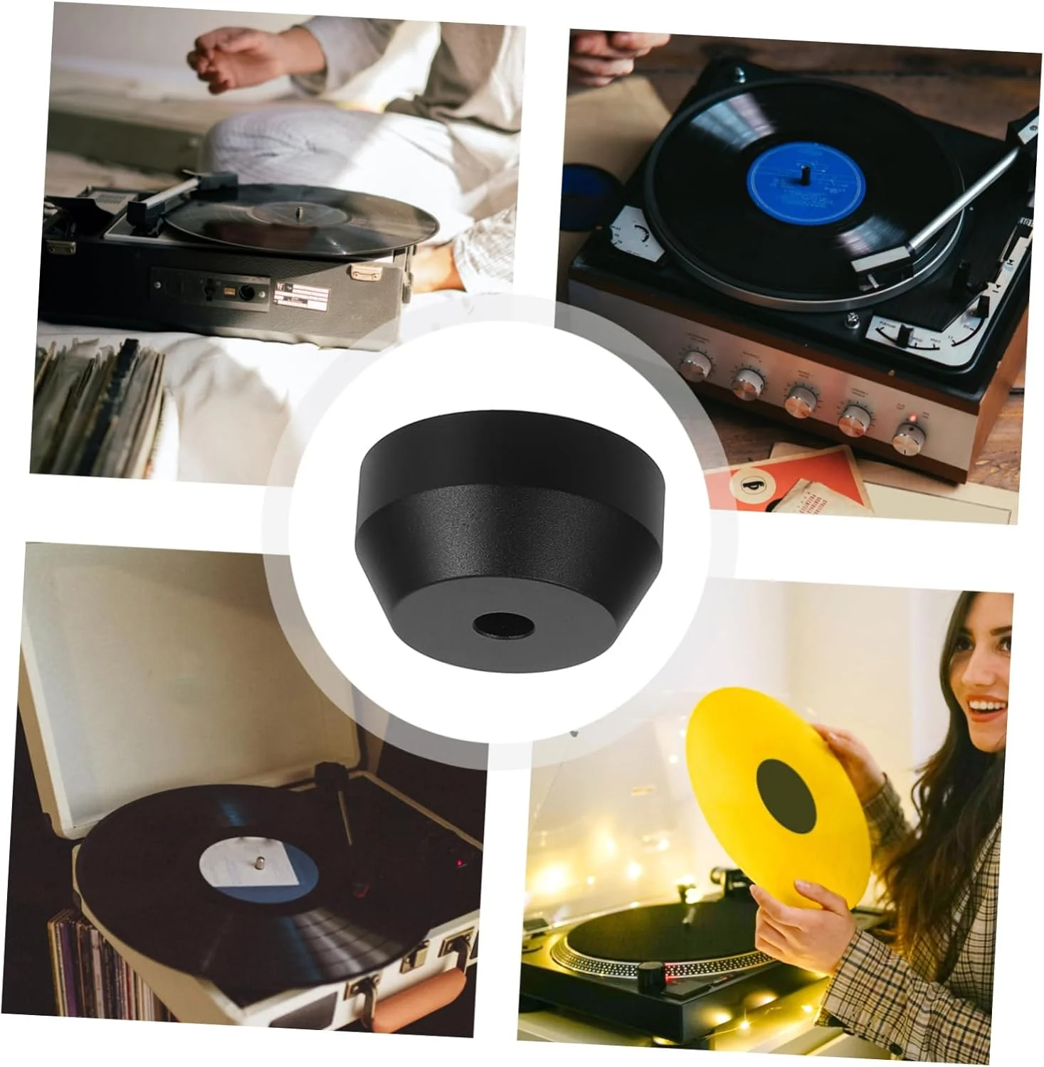 آداپتور آلومینیومی گرامافون HEMOTON برای صفحات گرامافون، بهبود کیفیت صدا، مناسب برای دوستداران موسیقی و علاقه مندان به سبک رترو آداپتور آلومینیومی گرامافون HEMOTON برای صفحات گرامافون، بهبود کیفیت صدا، مناسب برای دوستداران موسیقی و علاقه مندان به سبک رترو