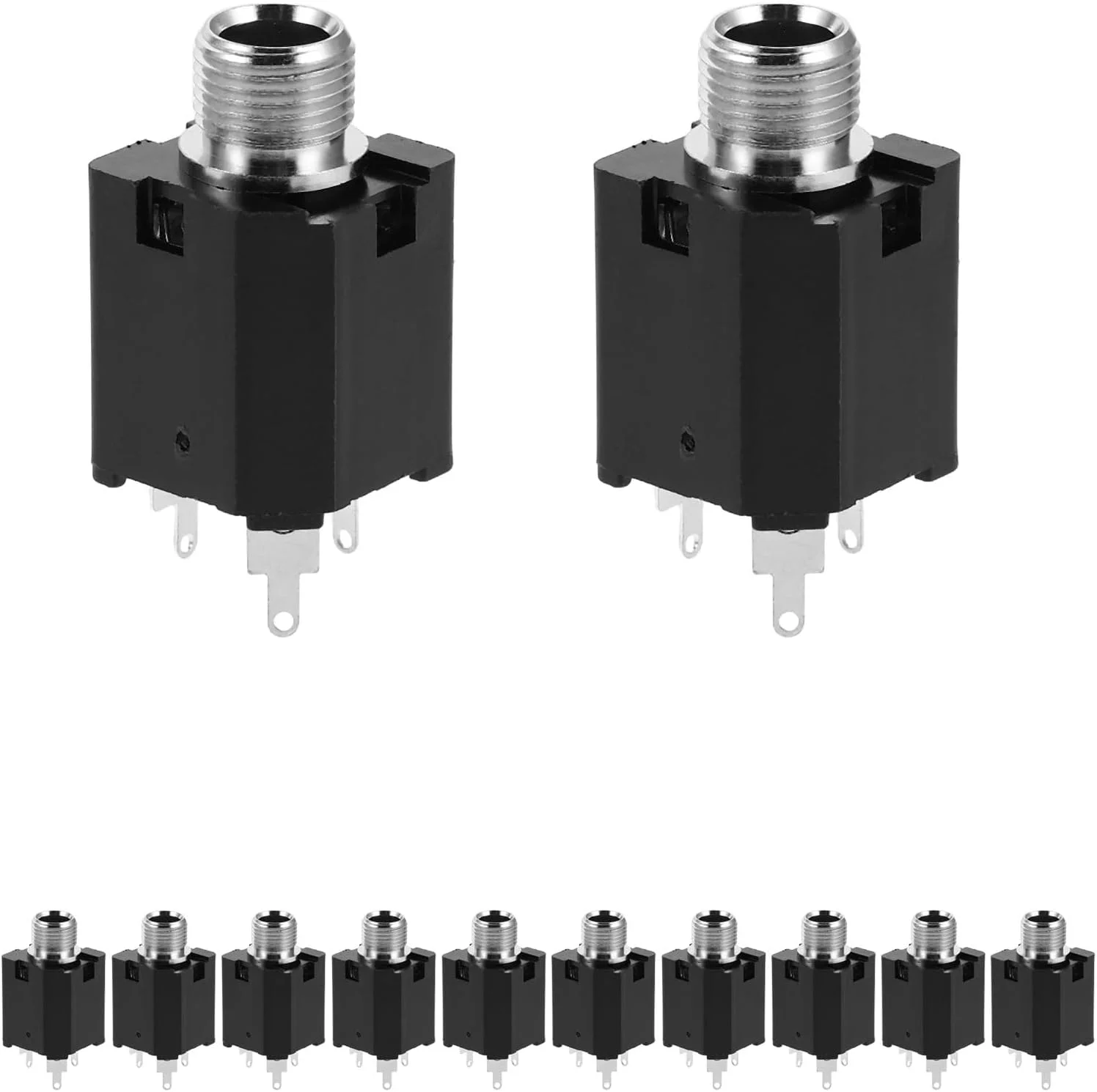 Supvox 12 عدد جک صوتی: آداپتور جک TRS 6.35 میلیمتری، پلاگین 3 پین - آداپتور صوتی برای میکسر، آمپلیفایر بلندگو - جک استریو برای استودیو Supvox 12 عدد جک صوتی: آداپتور جک TRS 6.35 میلیمتری، پلاگین 3 پین - آداپتور صوتی برای میکسر، آمپلیفایر بلندگو - جک استریو برای استودیو