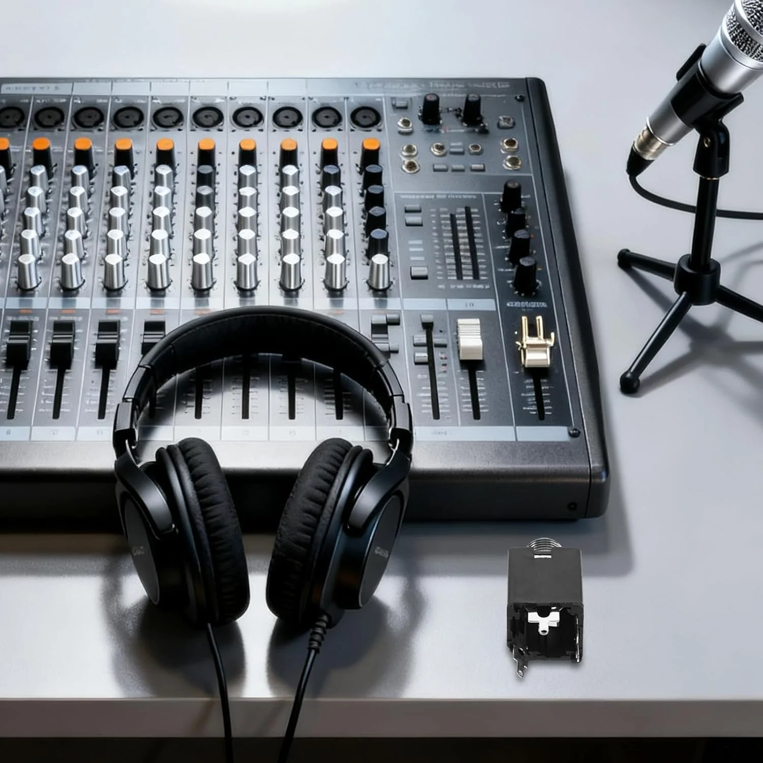 Supvox 12 عدد جک صوتی: آداپتور جک TRS 6.35 میلیمتری، پلاگین 3 پین - آداپتور صوتی برای میکسر، آمپلیفایر بلندگو - جک استریو برای استودیو Supvox 12 عدد جک صوتی: آداپتور جک TRS 6.35 میلیمتری، پلاگین 3 پین - آداپتور صوتی برای میکسر، آمپلیفایر بلندگو - جک استریو برای استودیو