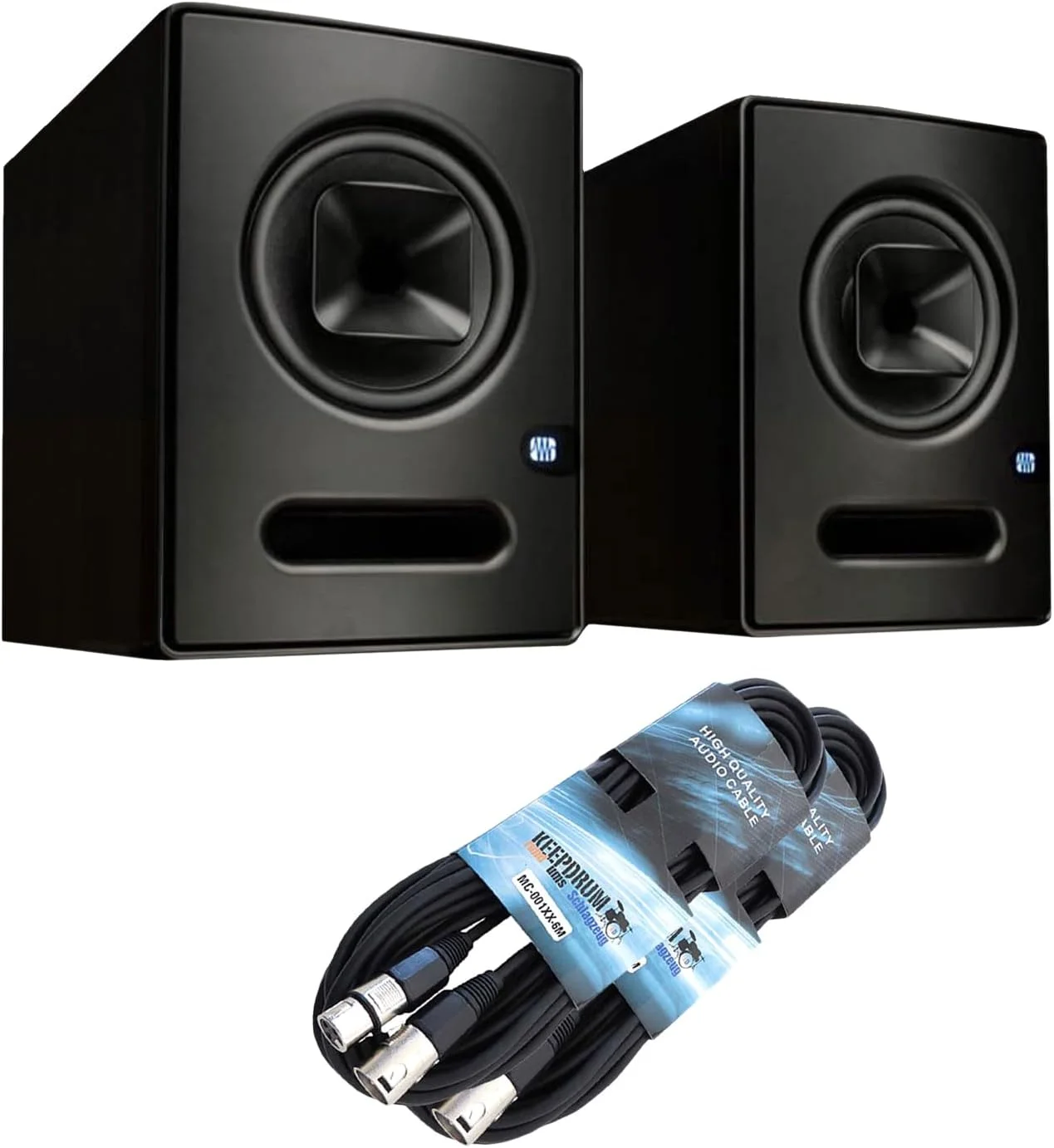 یک جفت مانیتور استودیویی Presonus Sceptre S8 به همراه 2 عدد کابل XLR کیپ درام یک جفت مانیتور استودیویی Presonus Sceptre S8 به همراه 2 عدد کابل XLR کیپ درام